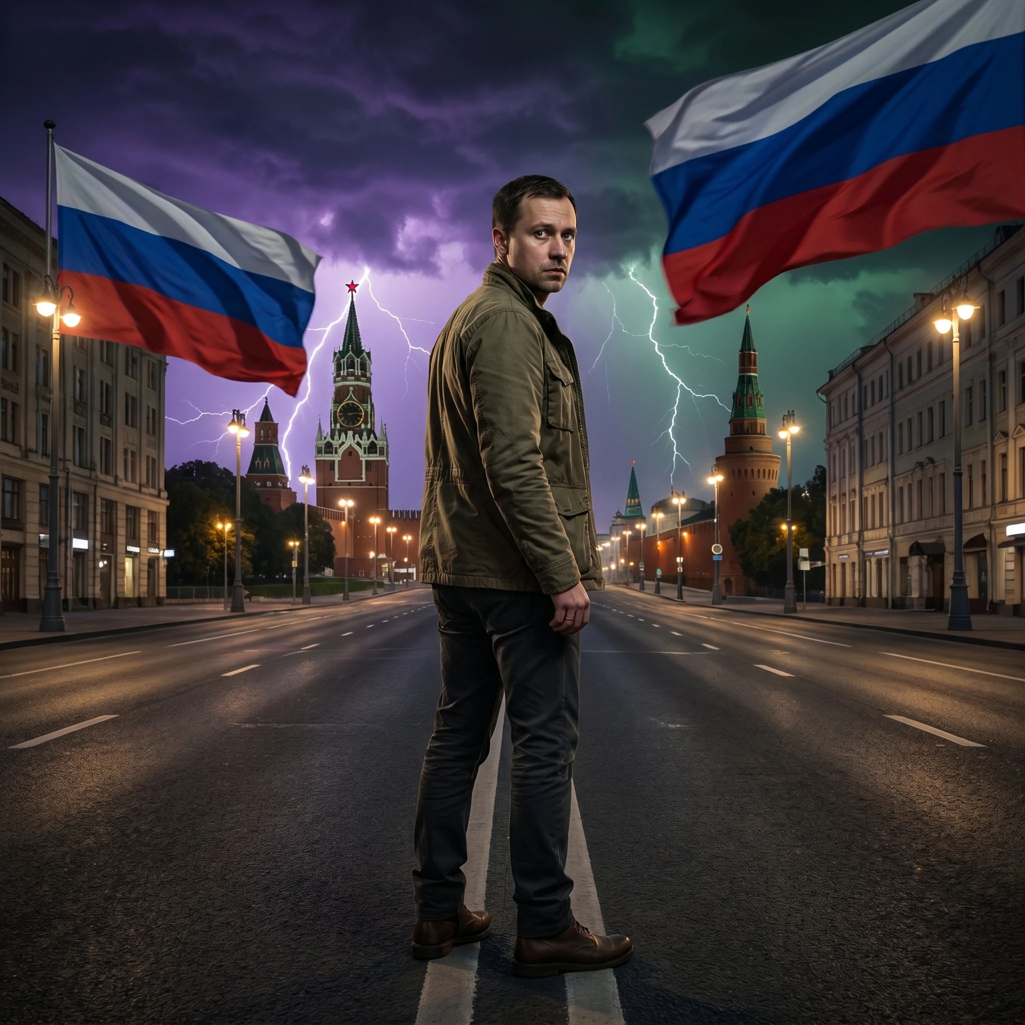 Призрак Тверской: День России — Nano Banana Pro промт