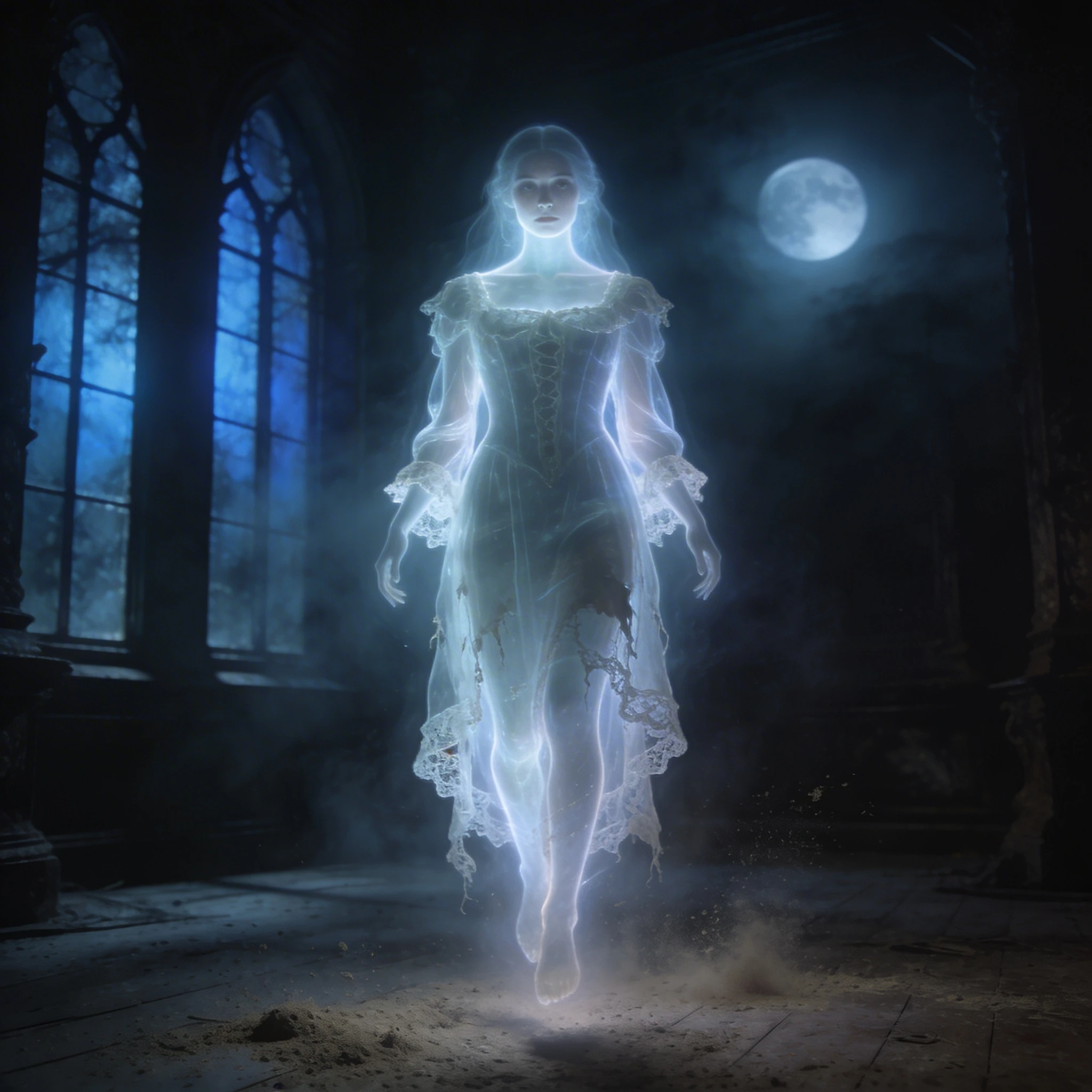 Призрак викторианского особняка — Seedream 4.5 промт