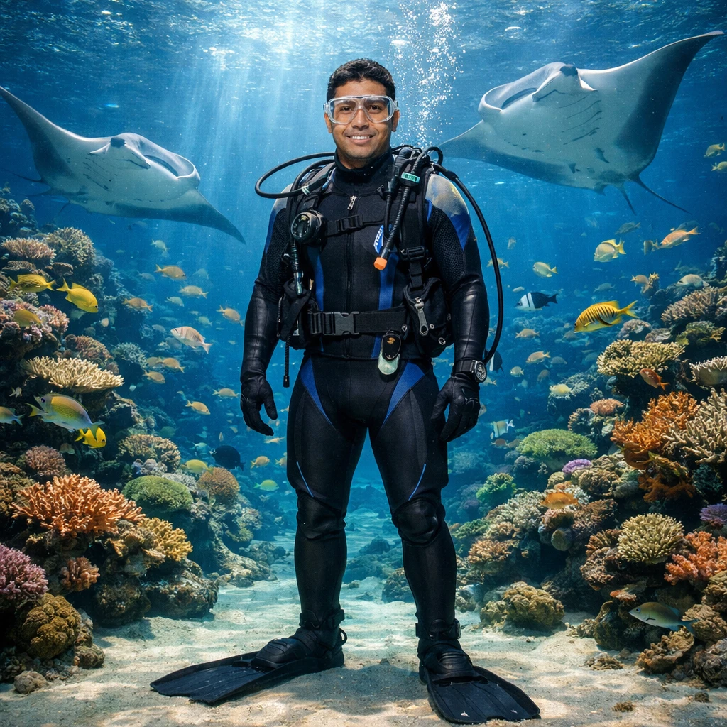 Профессиональный кипер-дайвер — GPT Image 1.5 промт