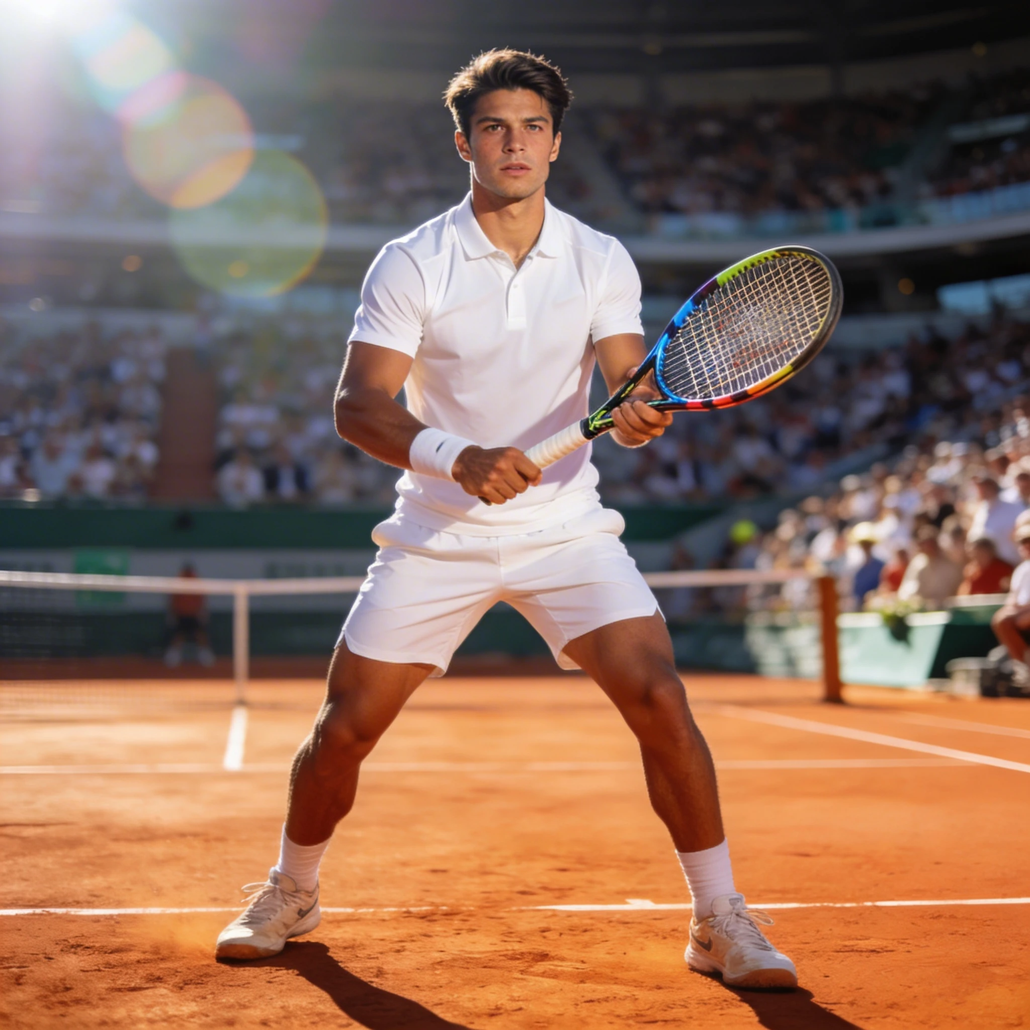 Профессиональный теннисист на корте — Seedream 4.5 промт