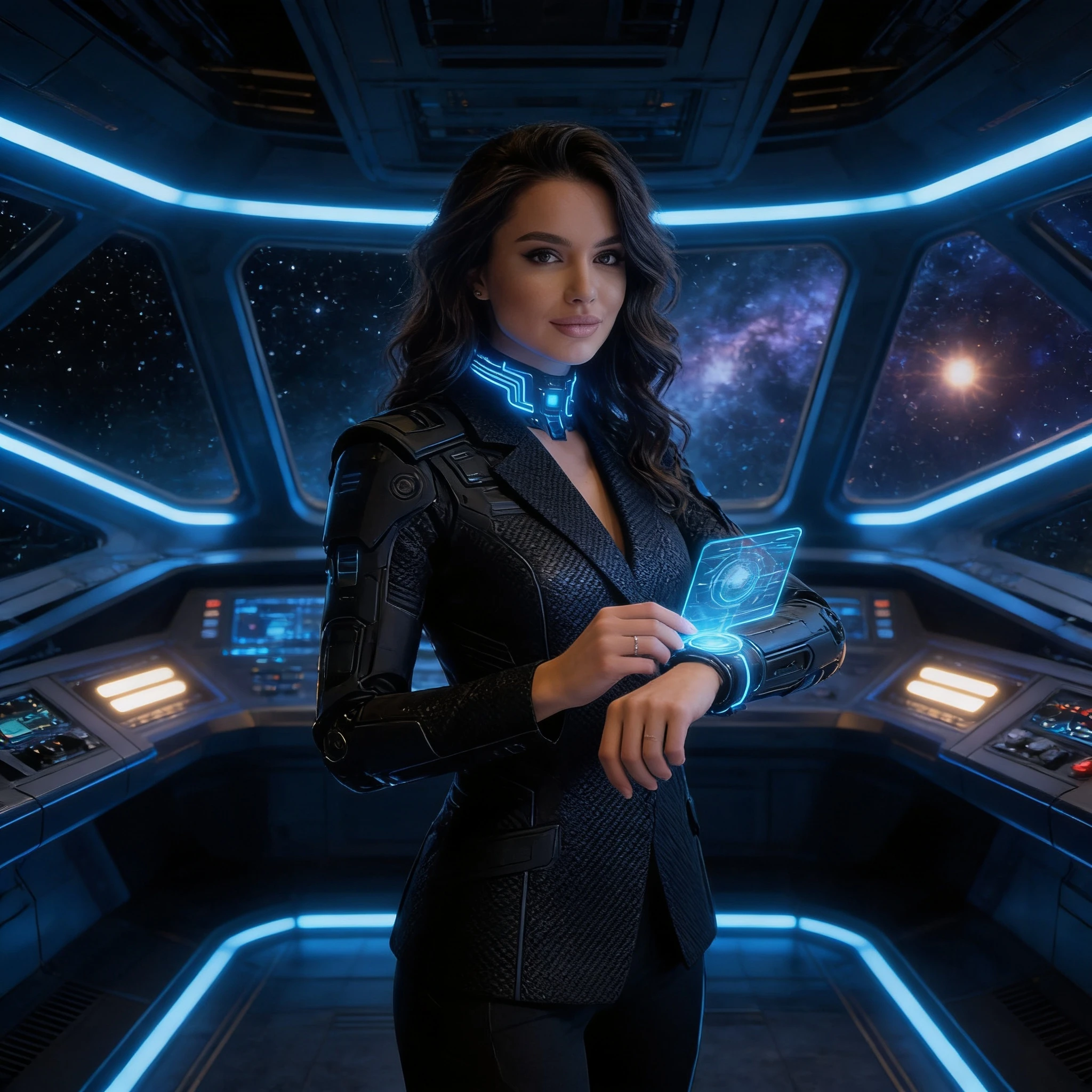 Проводник Гипериона: Космическая сага — Seedream 4.5 промт