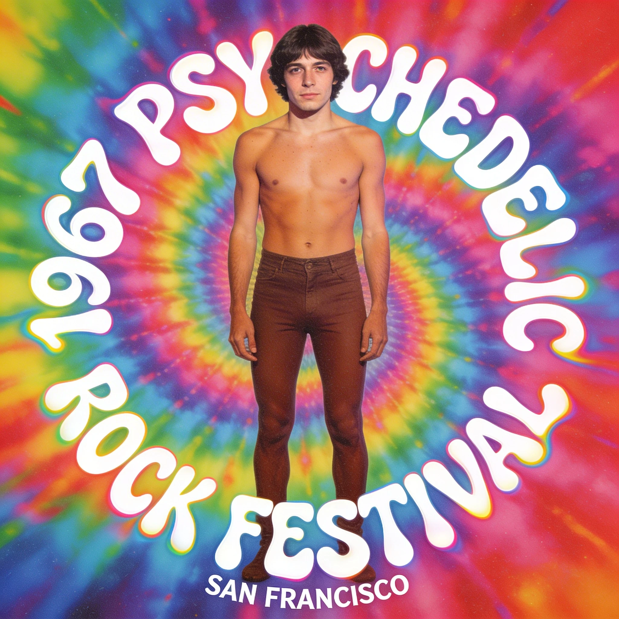 Психоделический постер 70-х — Seedream 4.5 промт