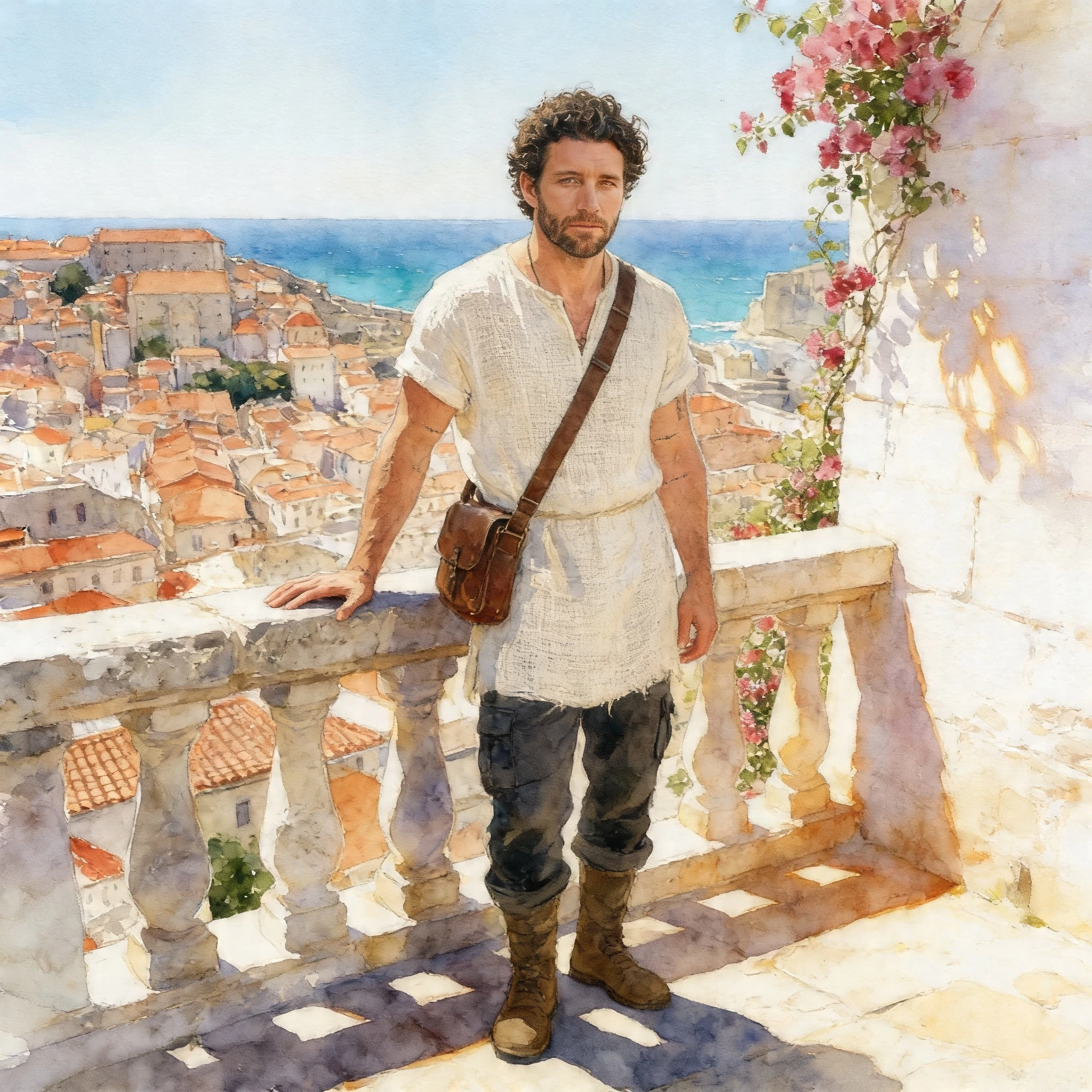 Путешественник Древнего Города — Seedream 4.5 промт