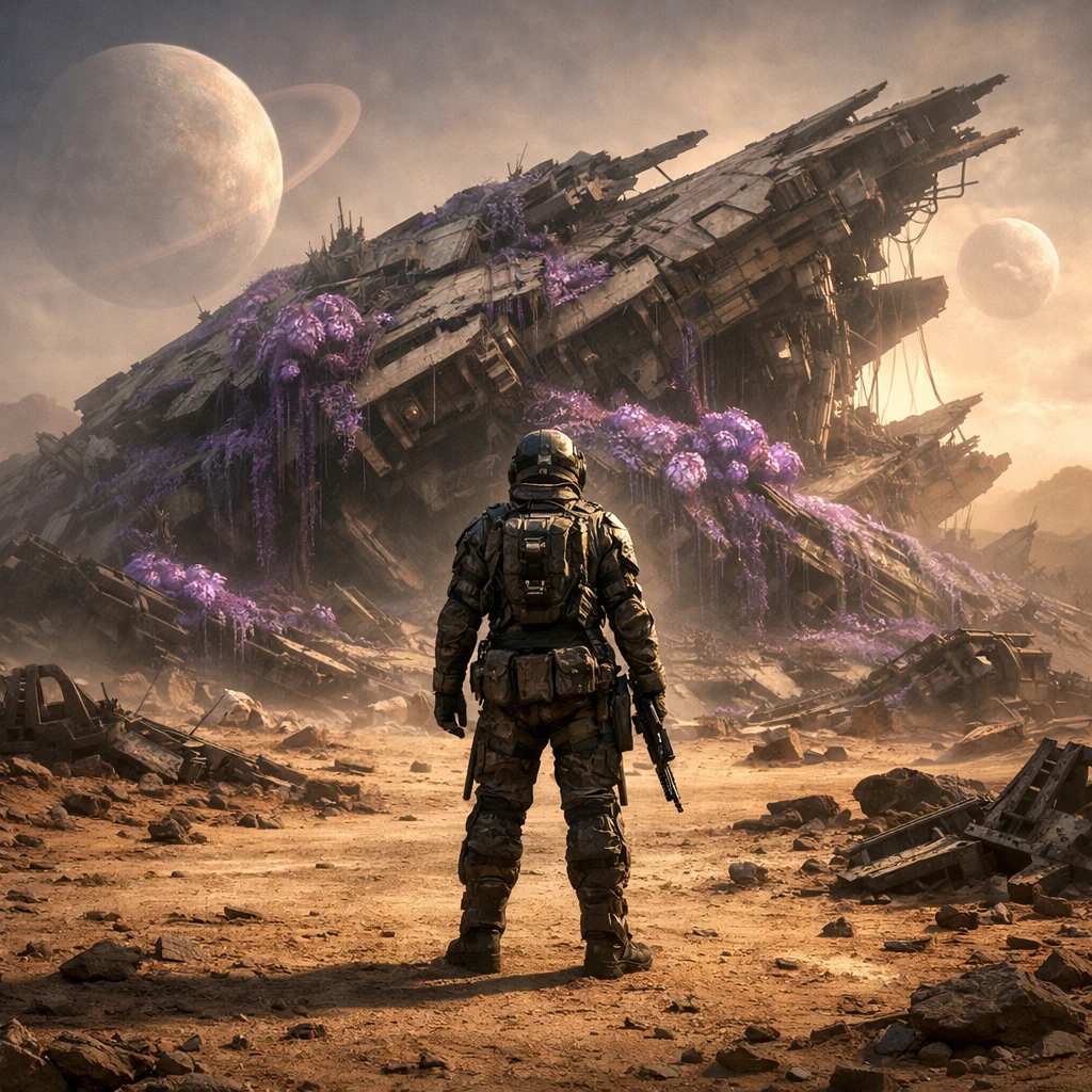 Путешественник по заброшенным планетам — GPT Image 1.5 промт