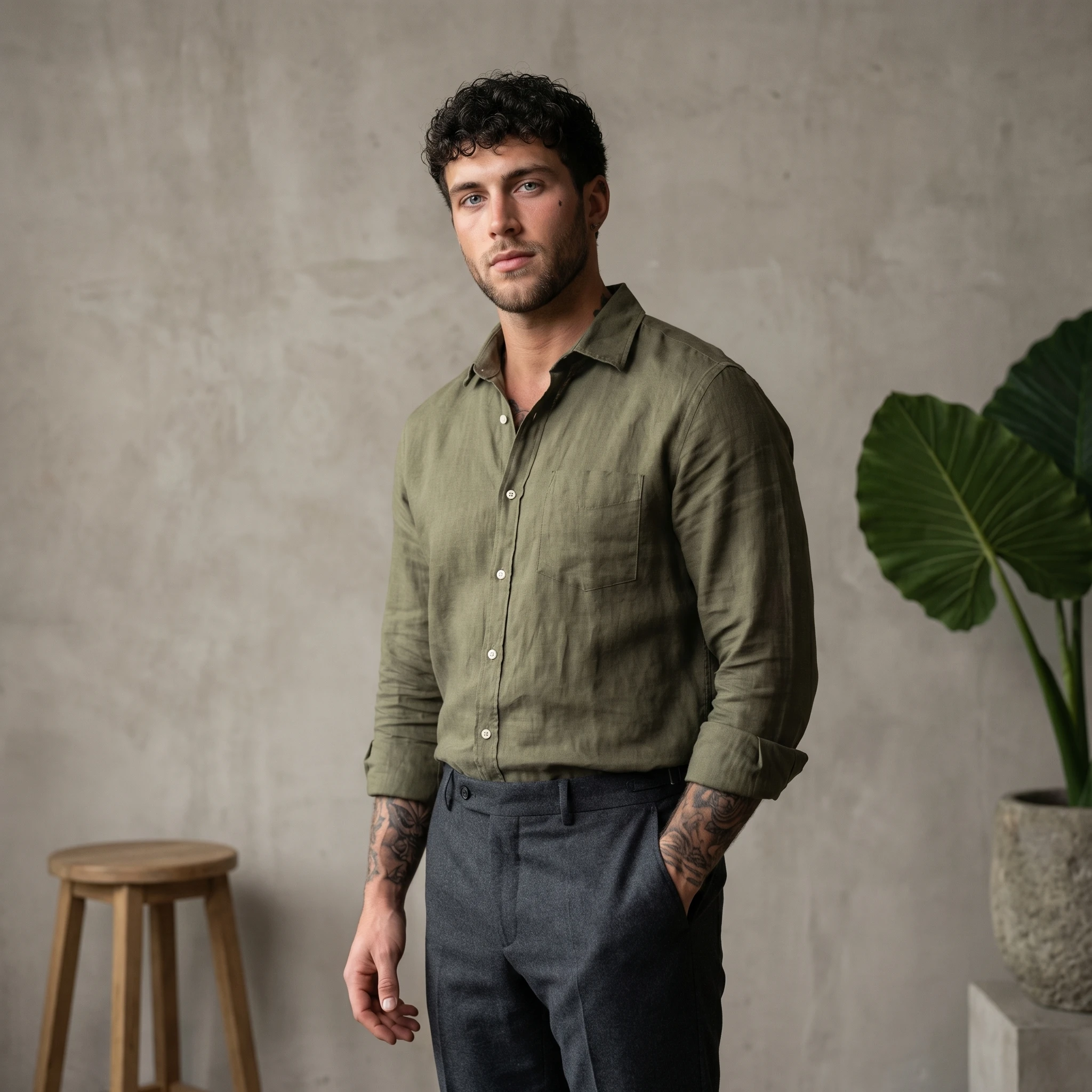 Редкий Мужской Портрет: Эдиториал — Nano Banana Pro промт