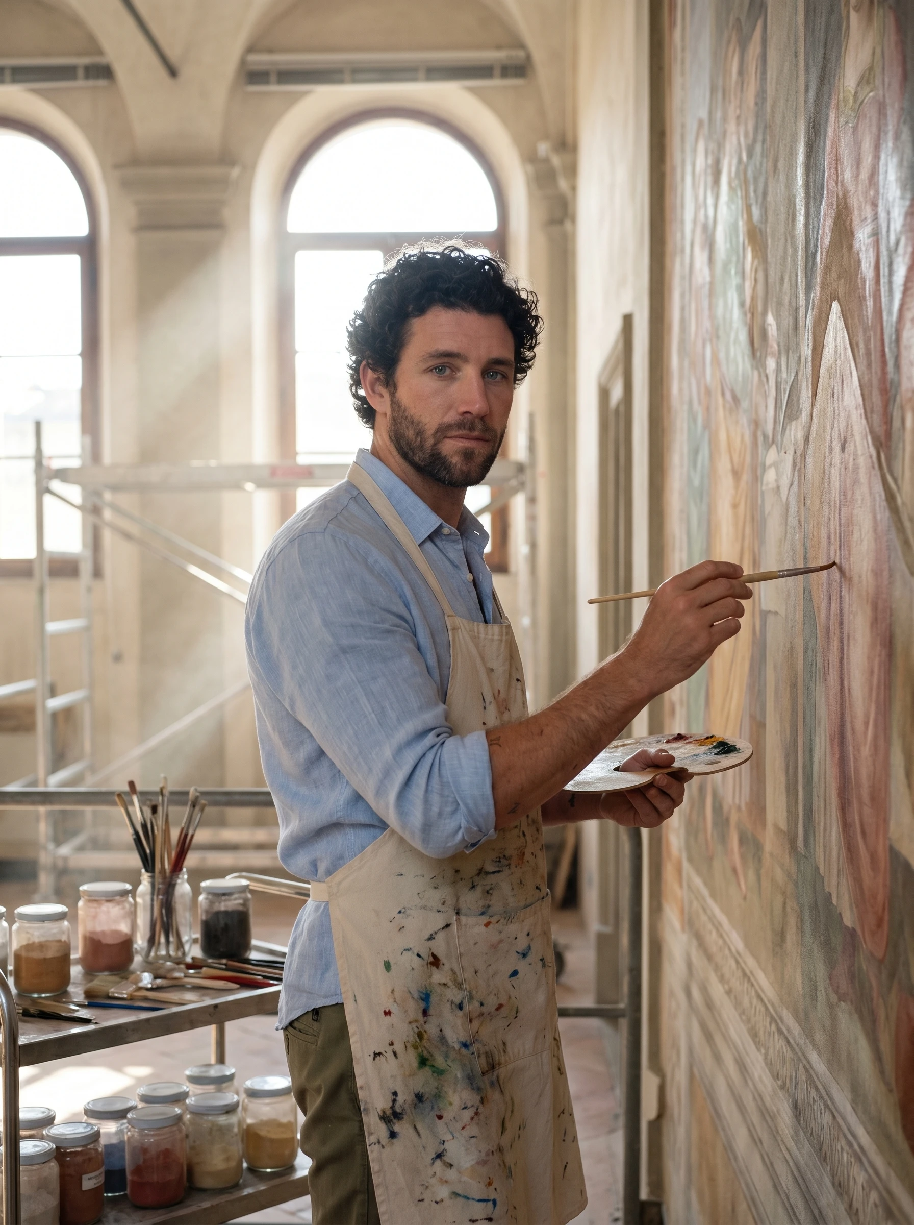 Реставратор античных фресок — Nano Banana Pro промт