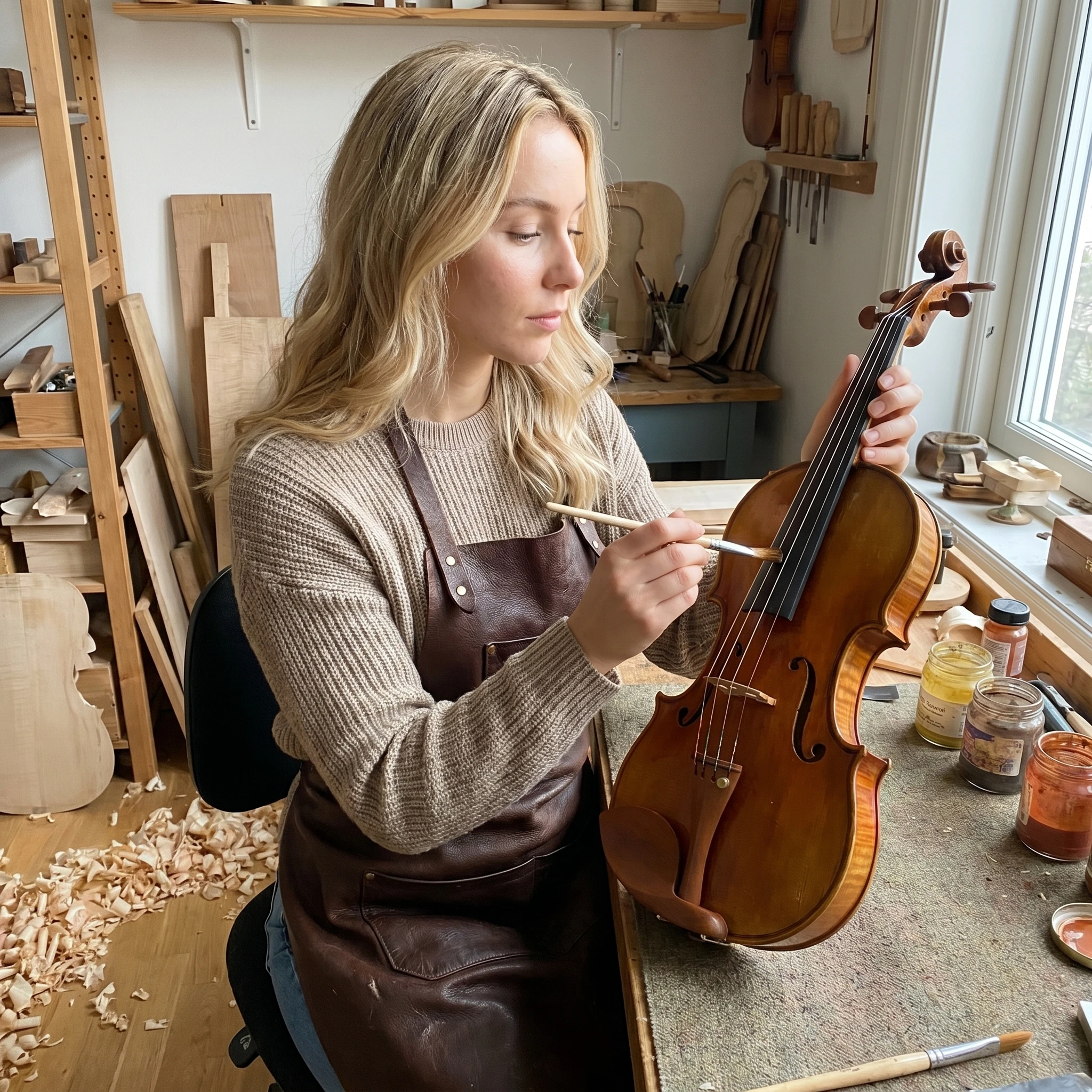 Реставратор старинных скрипок — Nano Banana Pro промт