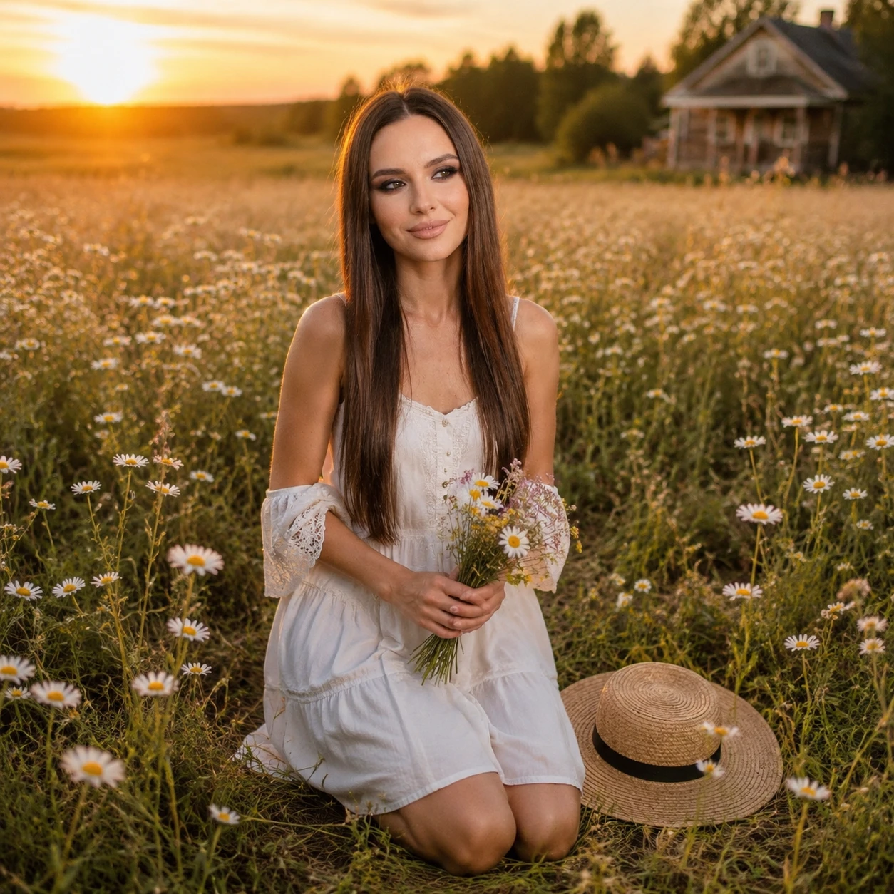 Ромашковое Поле: Семейные Узы — GPT Image 1.5 промт