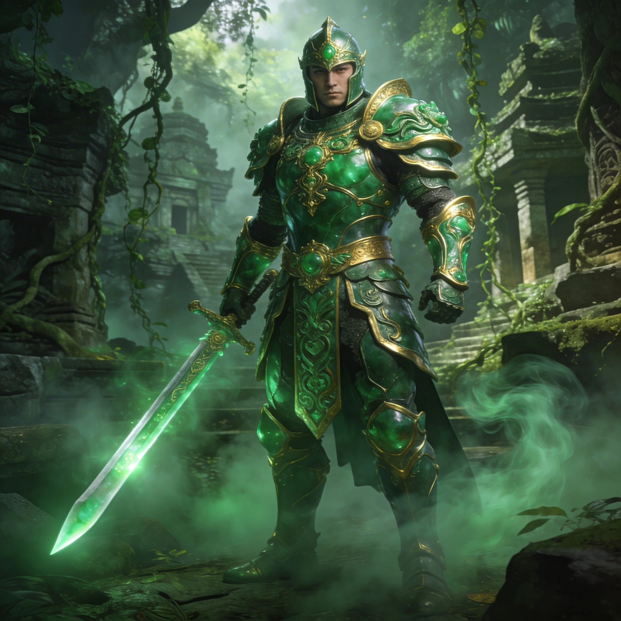 Рыцарь Нефритового Ордена — Seedream 4.5 промт