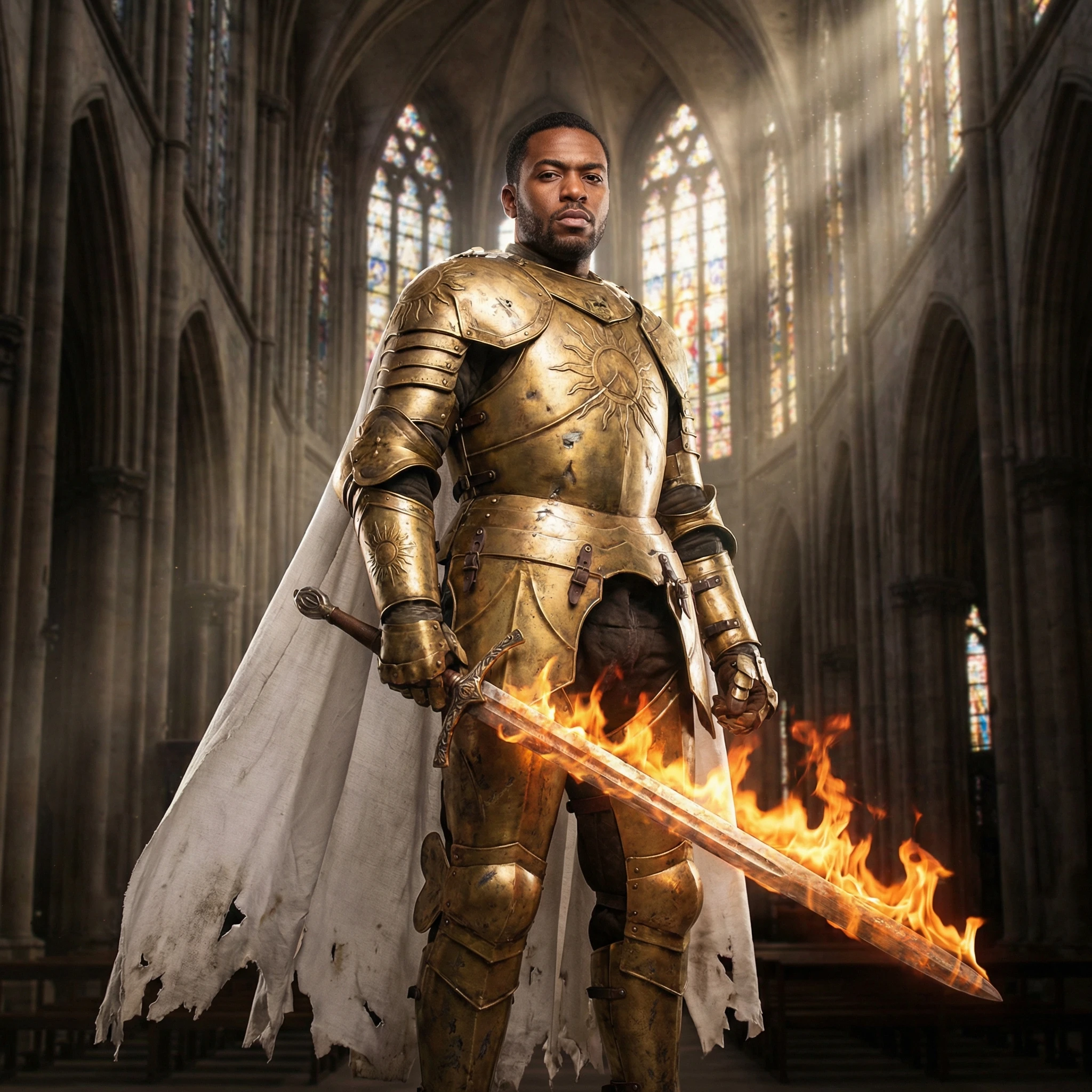 Рыцарь ордена Солнца — Nano Banana Pro промт