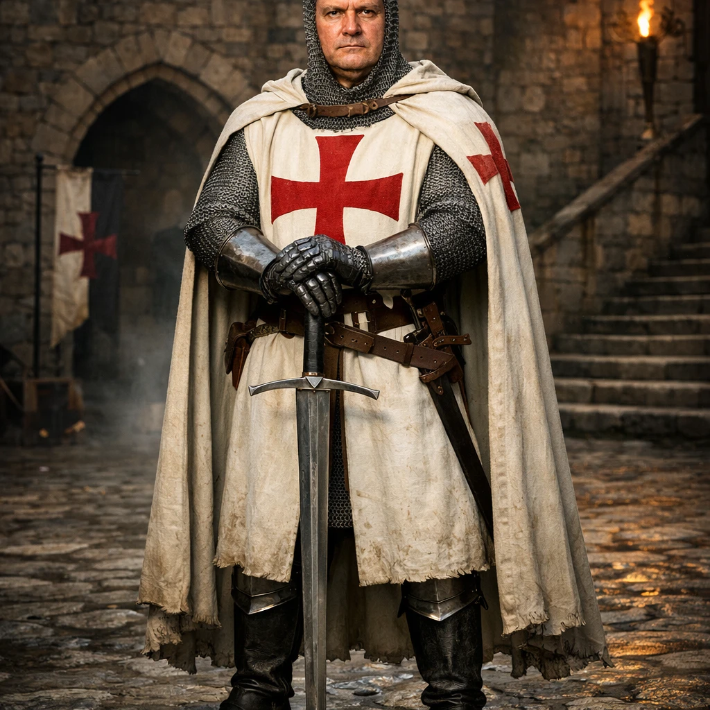 Рыцарь ордена Тамплиеров — GPT Image 1.5 промт