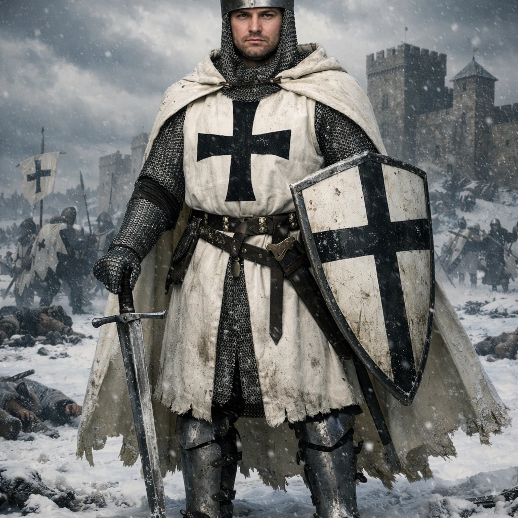 Рыцарь Тевтонского ордена — GPT Image 1.5 промт