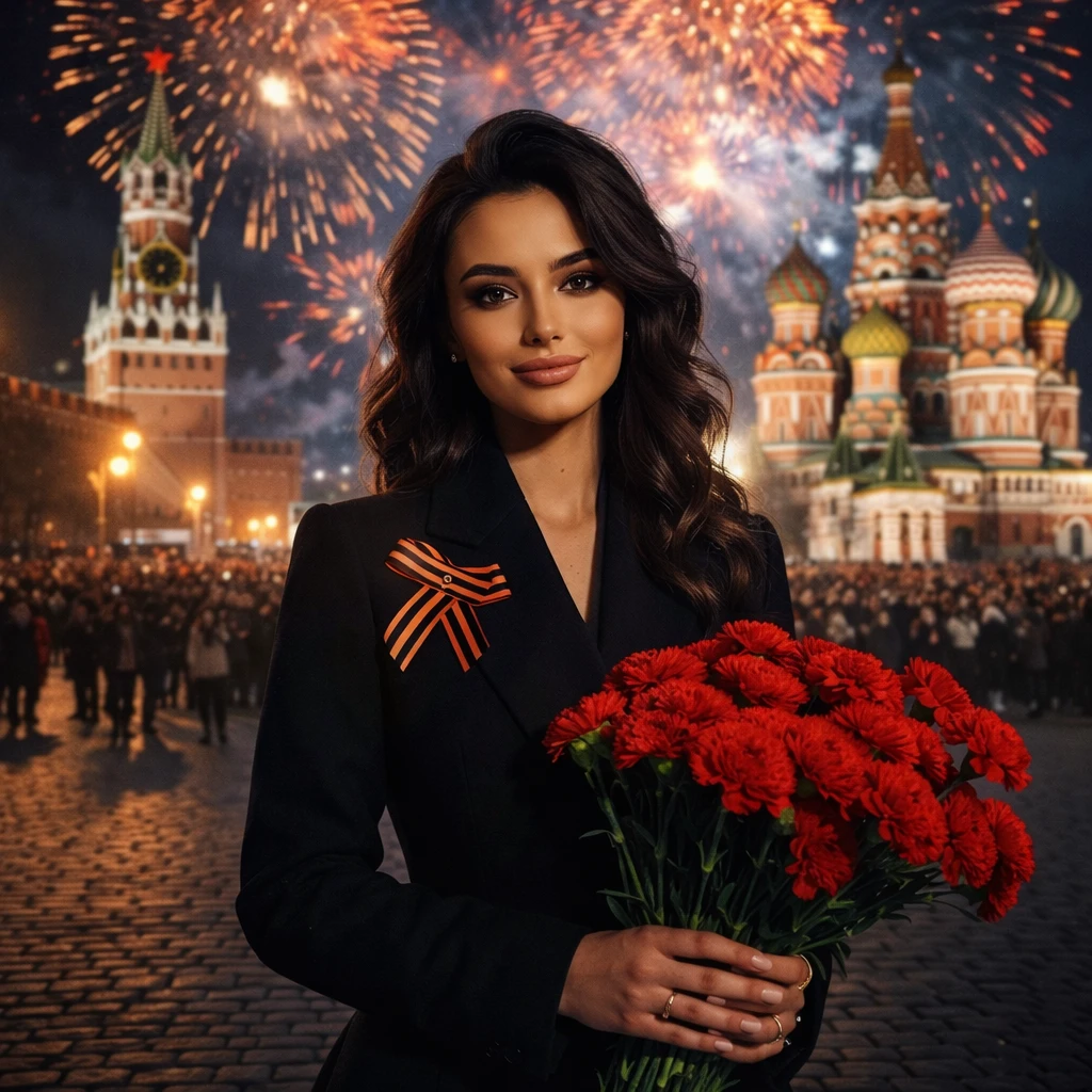 Салют Победы на Красной площади — GPT Image 1.5 промт