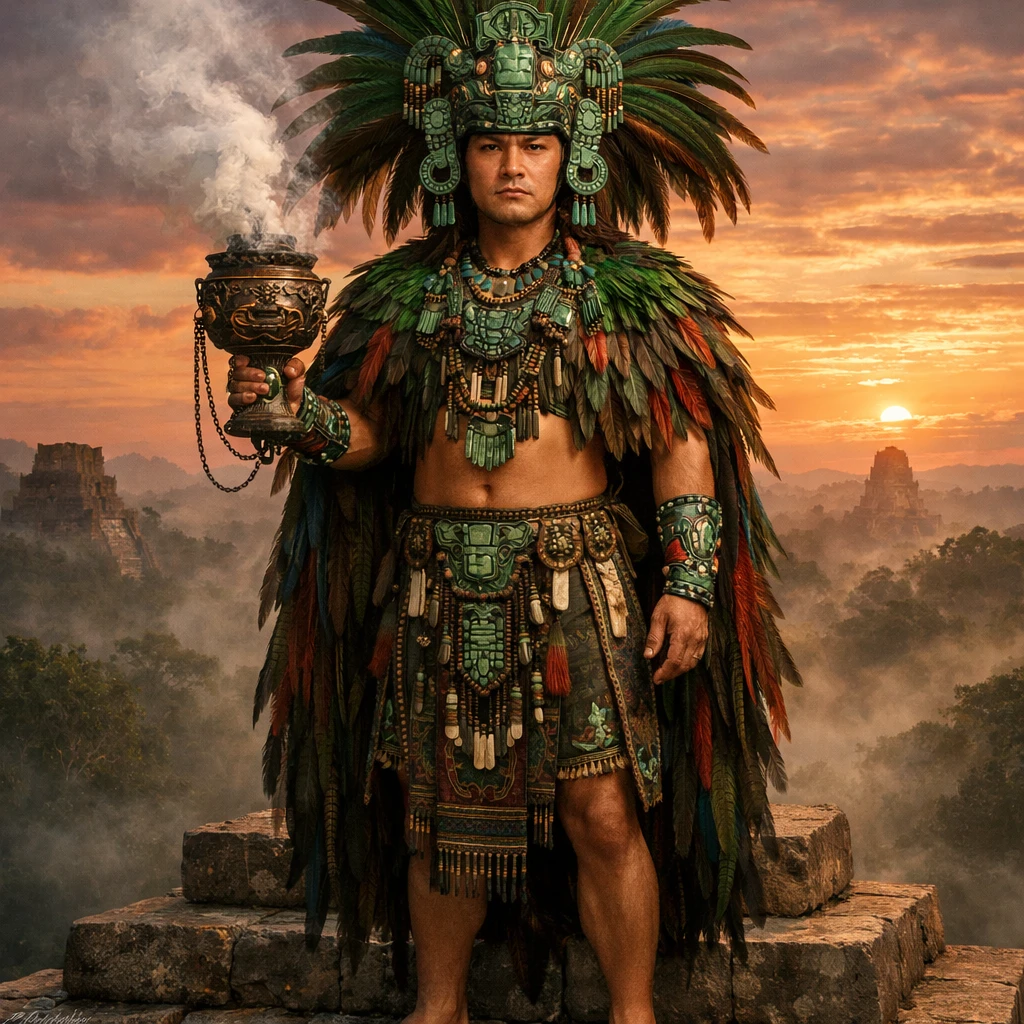 Шаман древнего племени Майя — GPT Image 1.5 промт