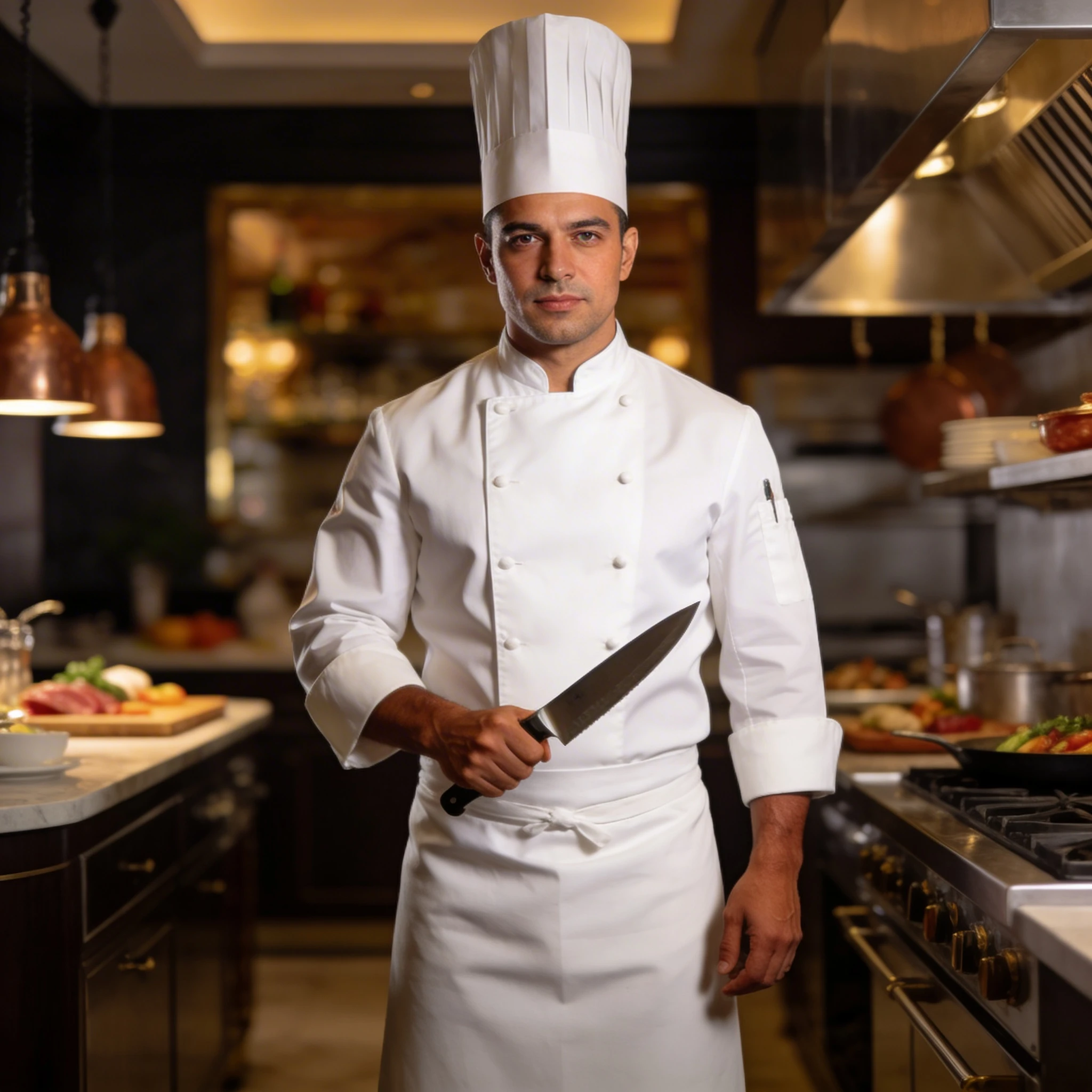 Шеф-повар мишленовского ресторана — Seedream 4.5 промт