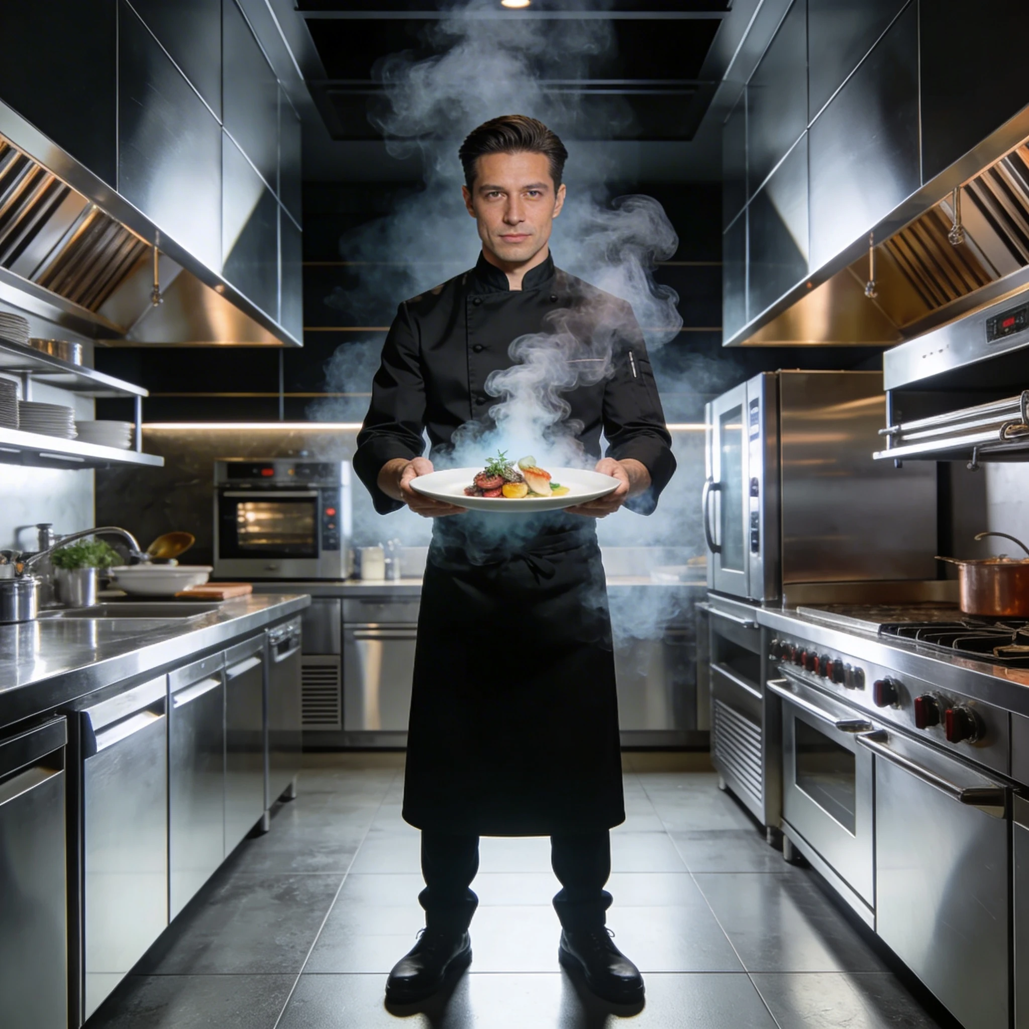 Шеф-повар молекулярной кухни — Seedream 4.5 промт