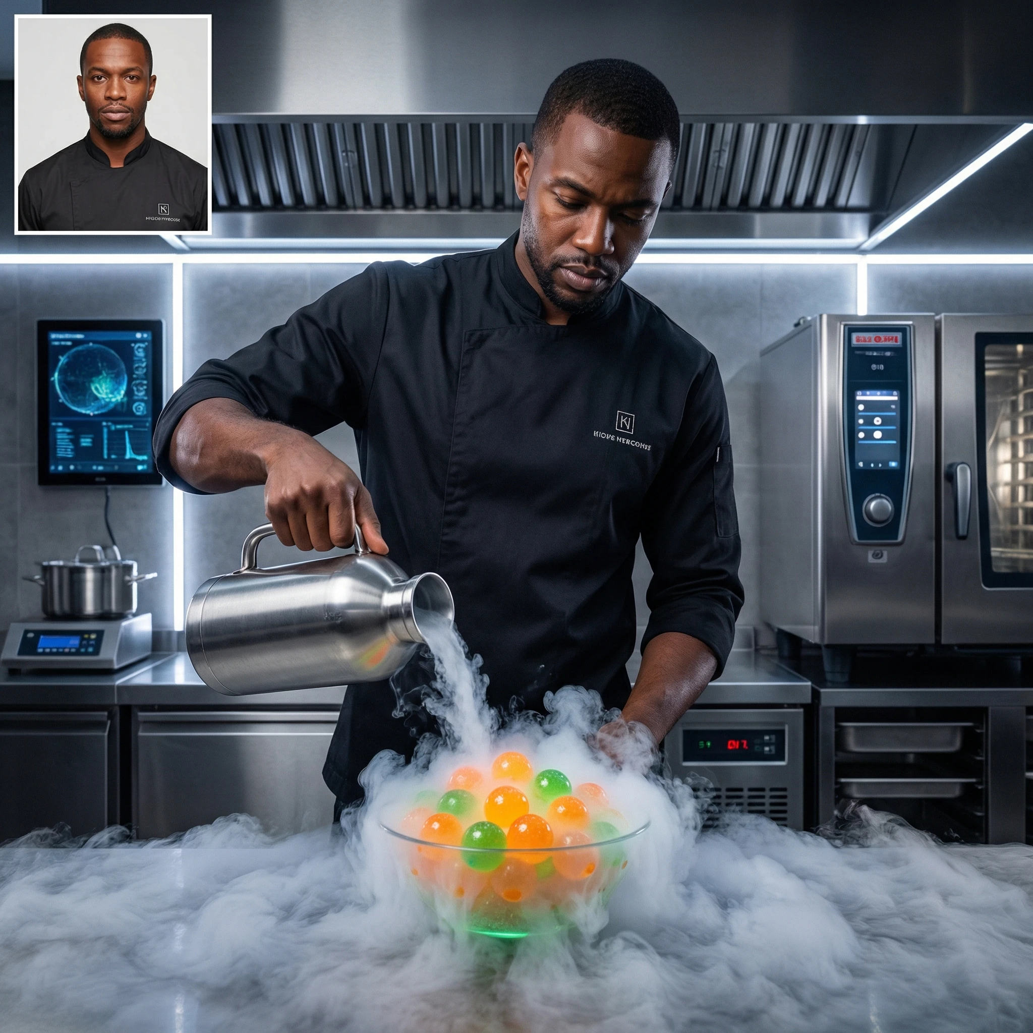 Шеф-повар молекулярной кухни — Nano Banana Pro промт