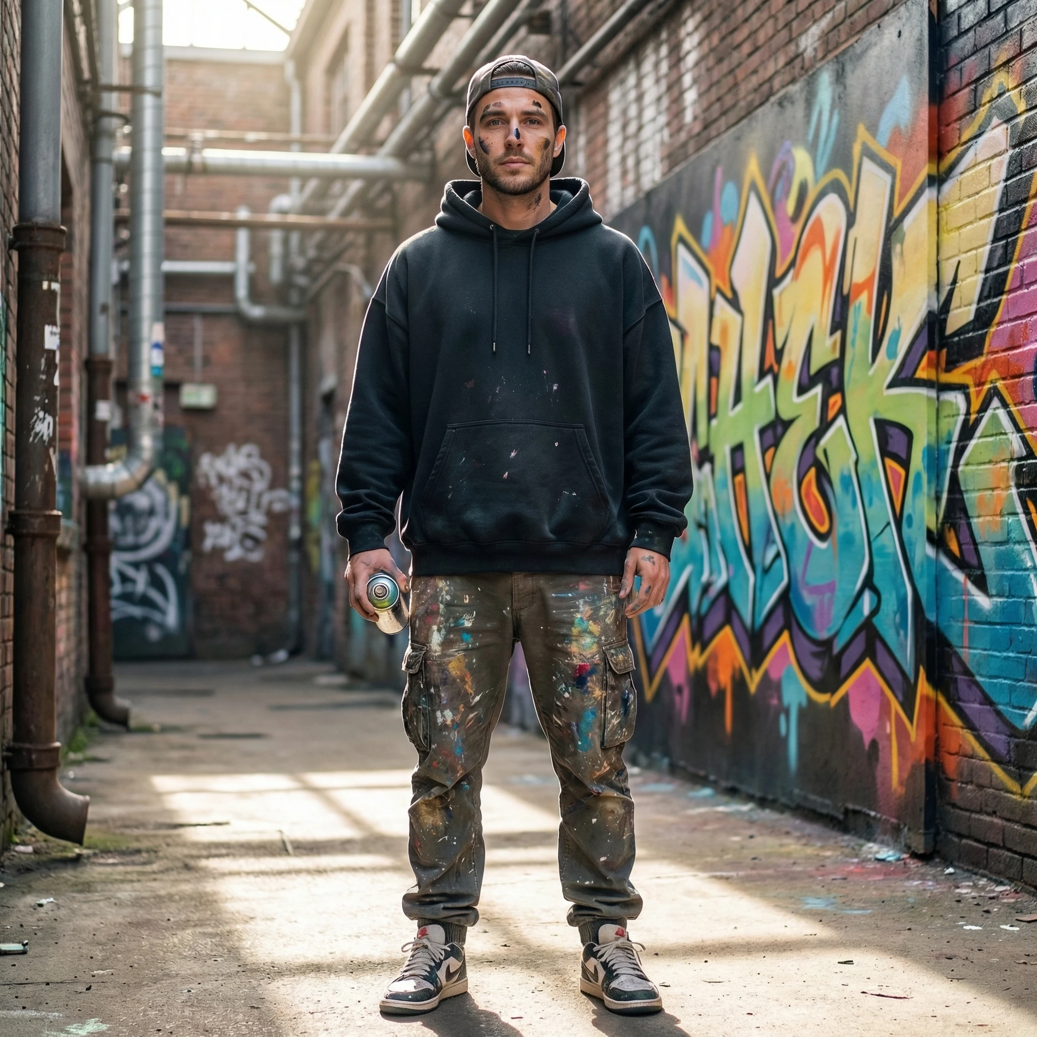 Современный художник в стиле граффити-арт — Nano Banana Pro промт