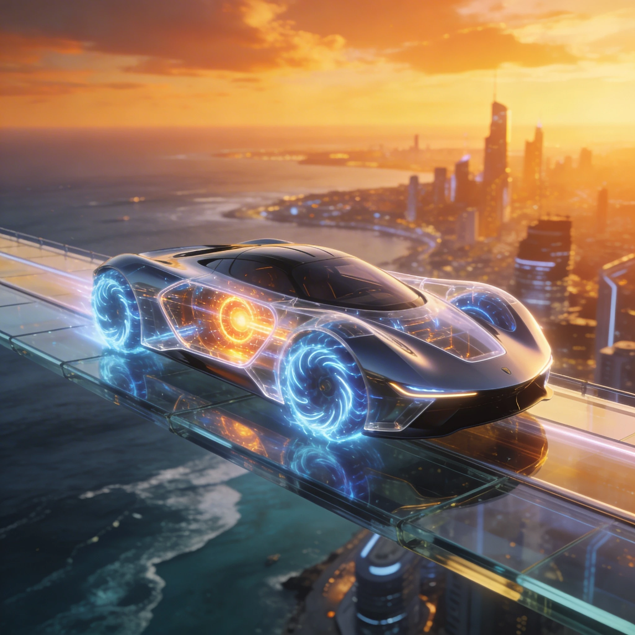 Спортивный автомобиль будущего — Seedream 4.5 промт