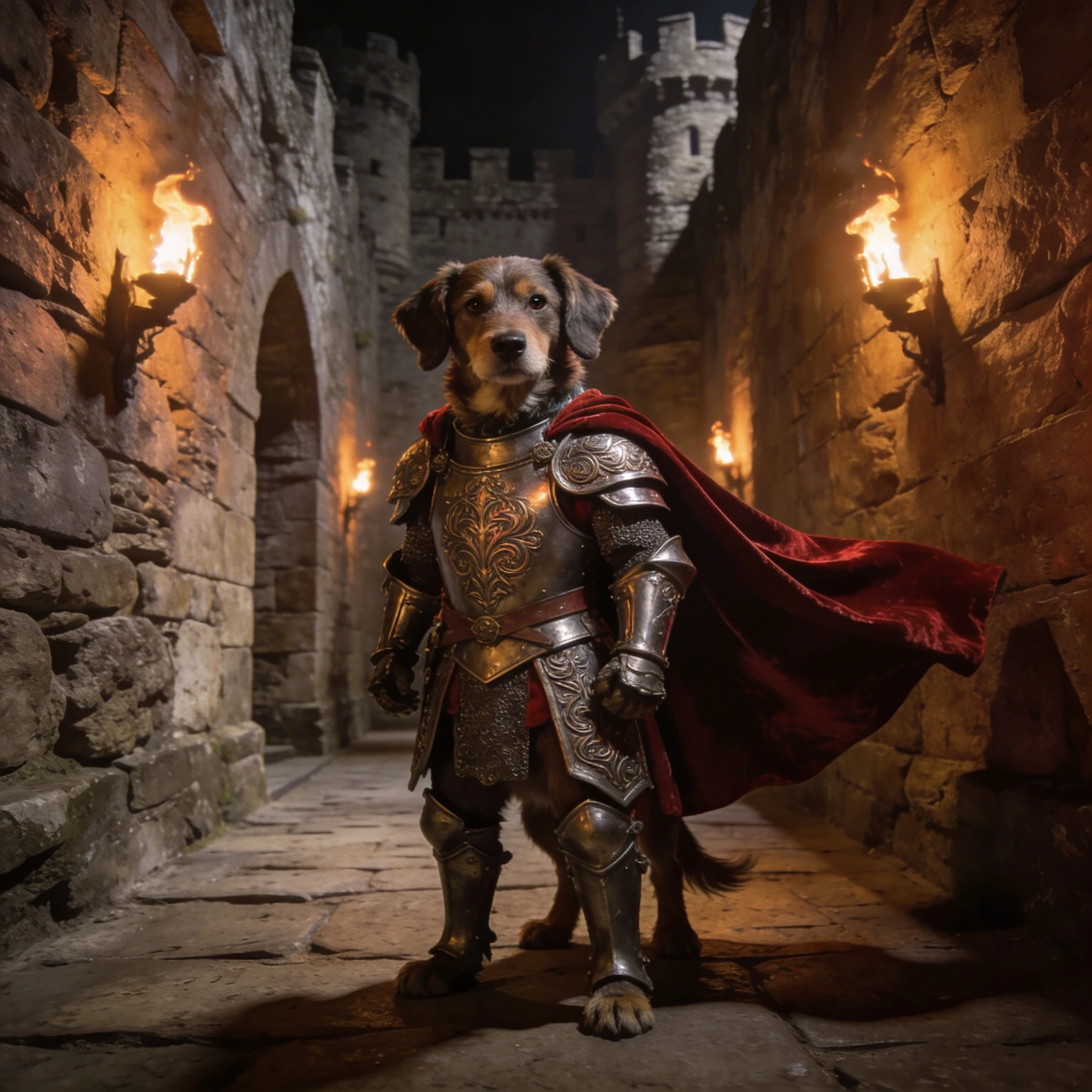 Средневековый рыцарь-кот — Seedream 4.5 промт