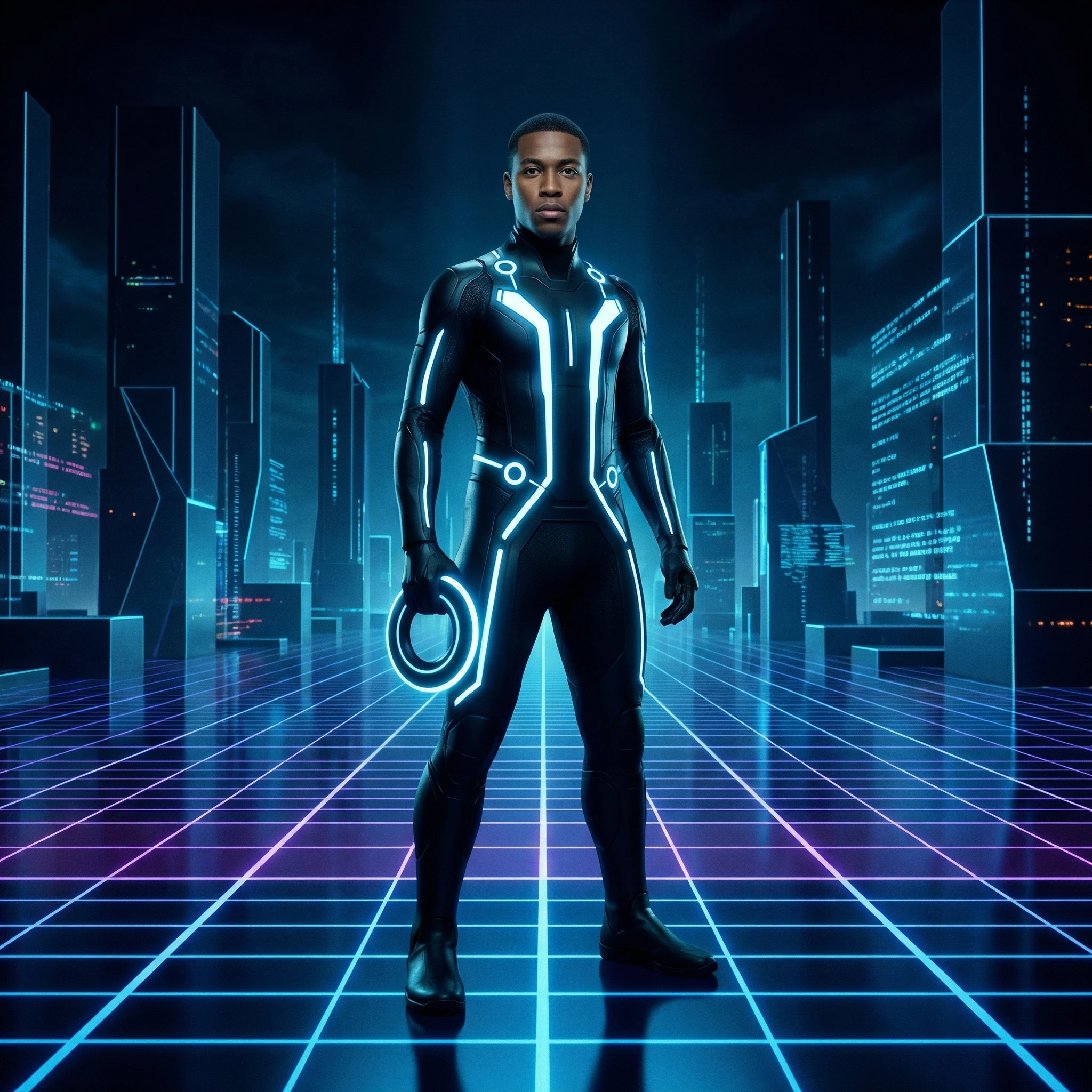 Стань героем фильма «Трон» — Nano Banana Pro промт