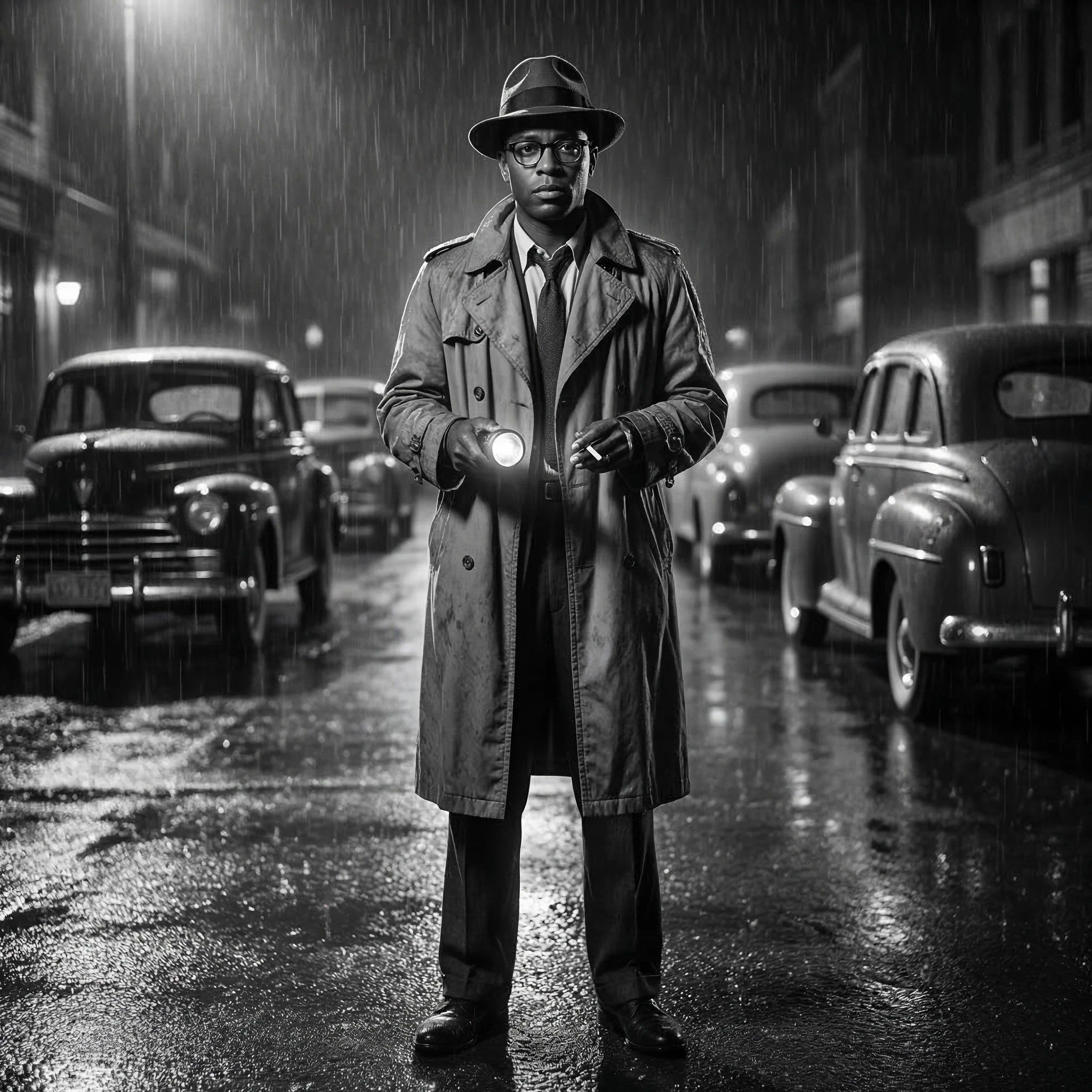 Старый Голливуд: Нуарный детектив — Nano Banana Pro промт