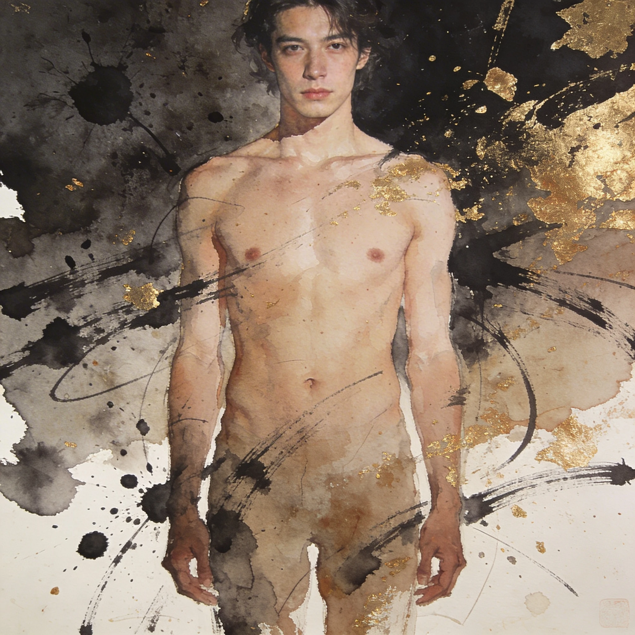 Стиль «Акварельный гранж» — Seedream 4.5 промт