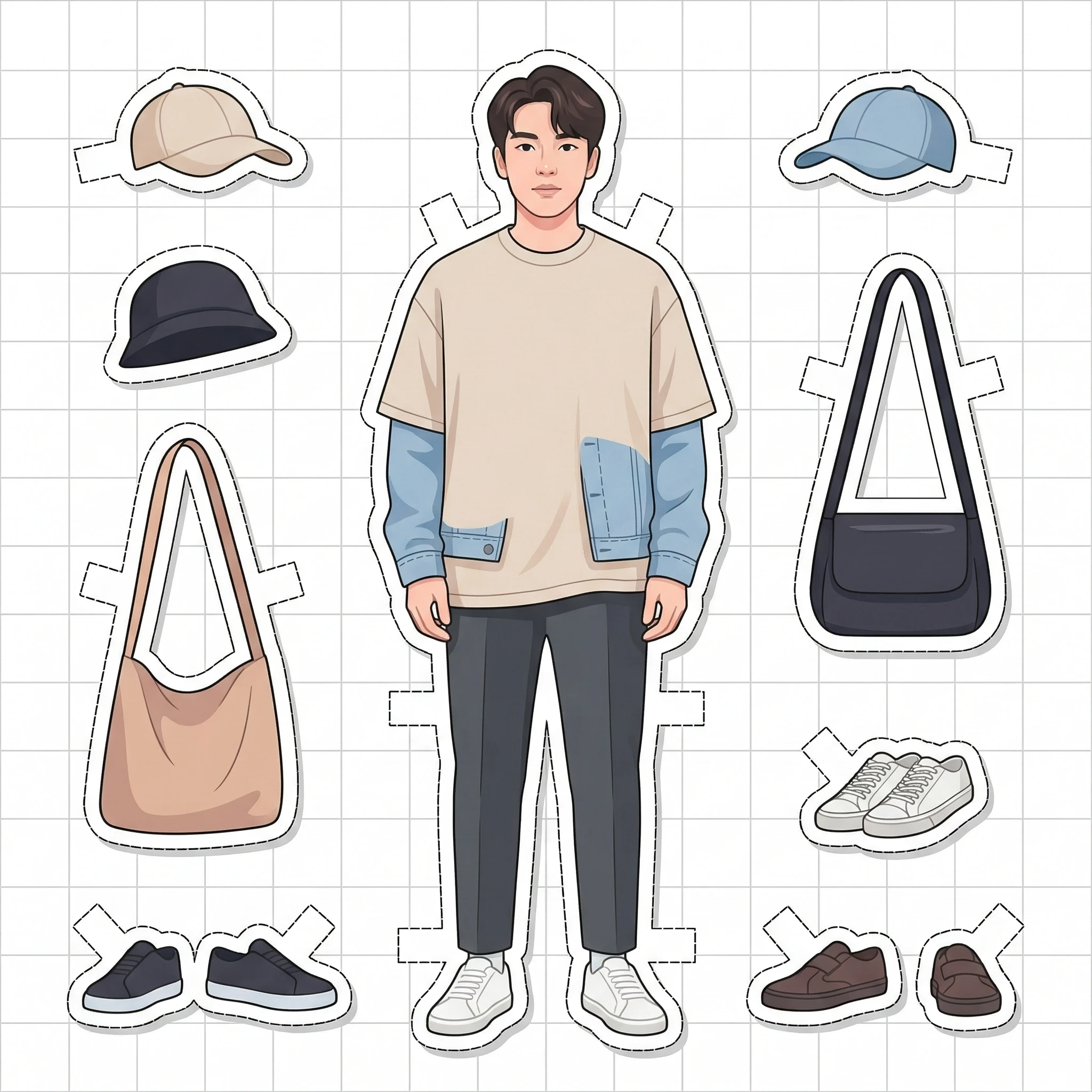 Стиль «Бумажная кукла» в Telegram — Nano Banana Pro промт