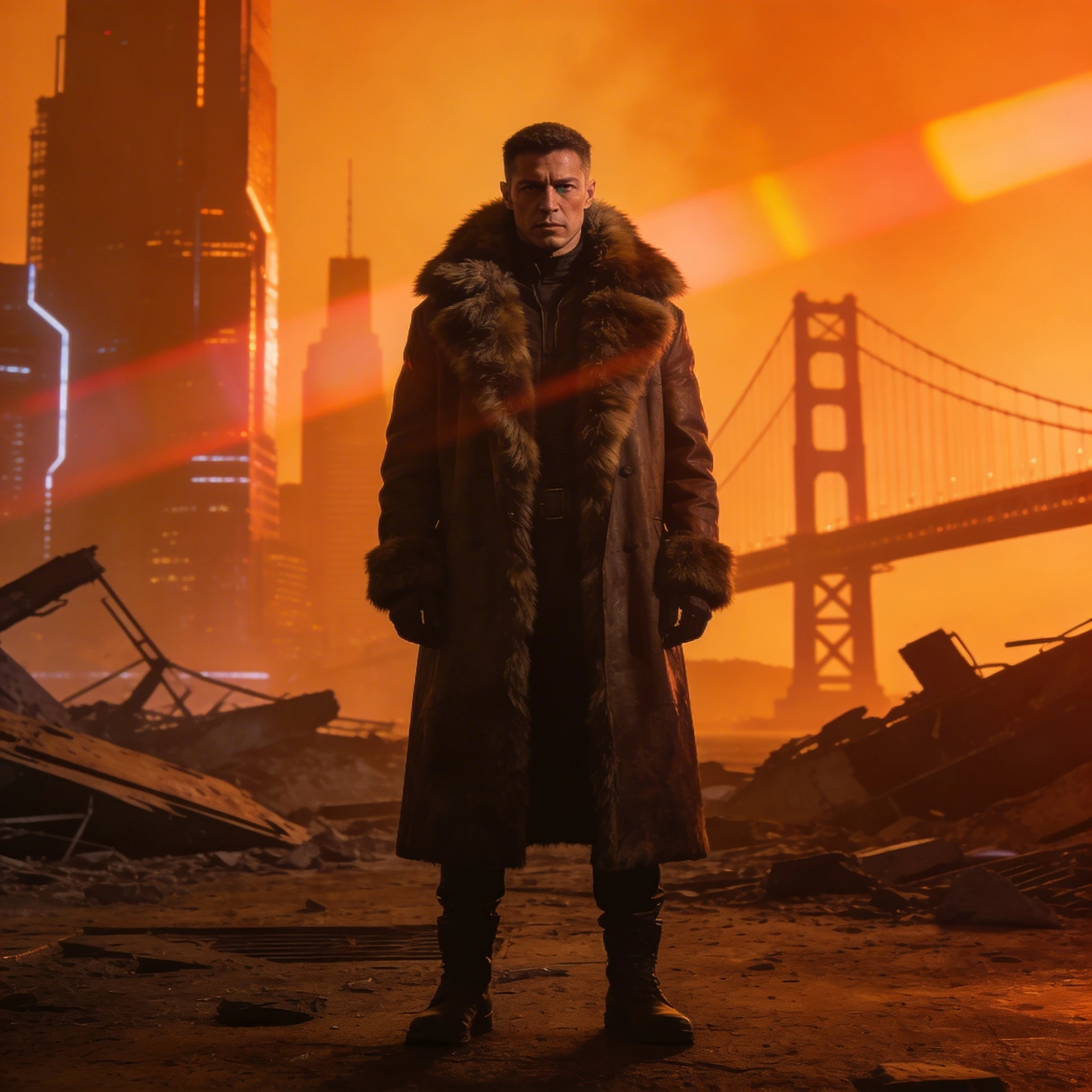 Стиль фильма «Бегущий по лезвию 2049» — Seedream 4.5 промт