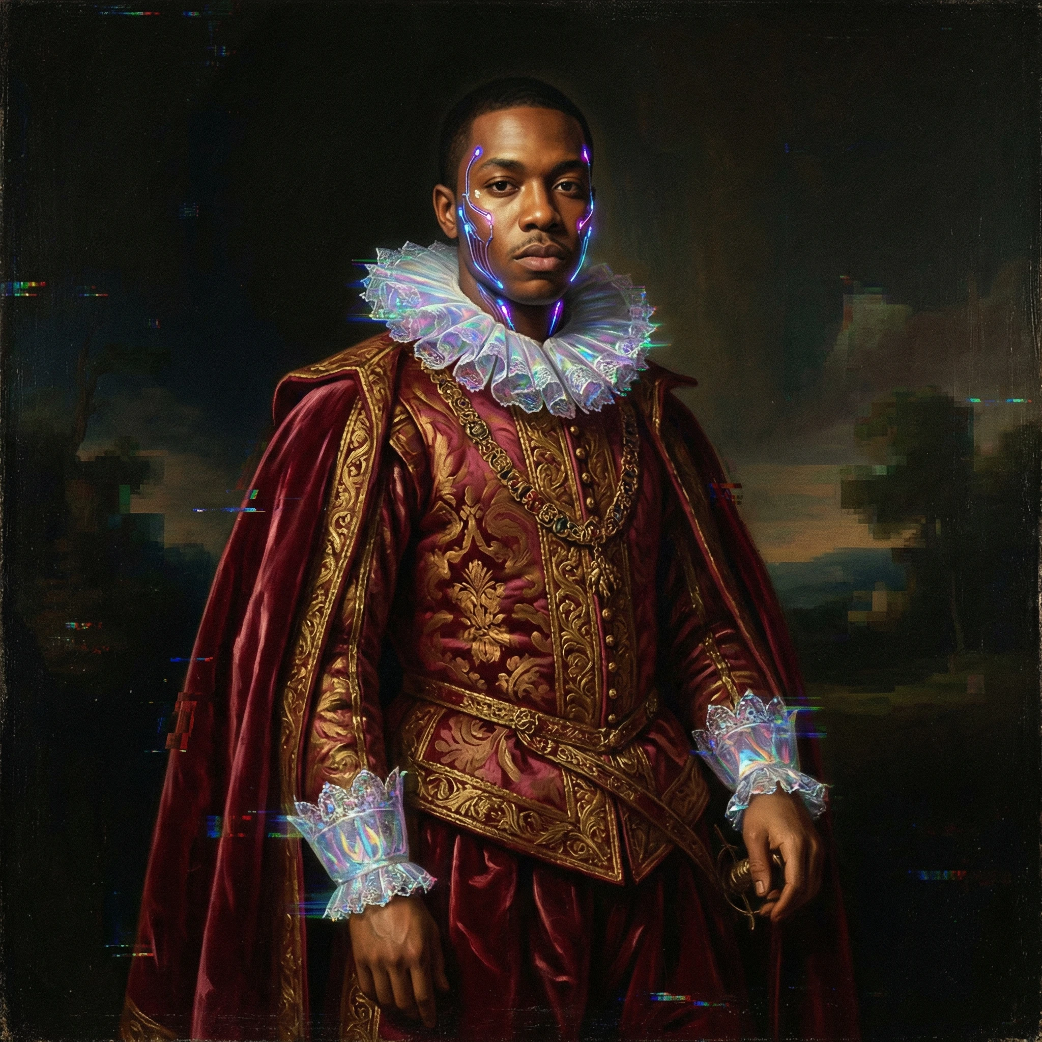 Стиль «Кибер-ренессанс» — Nano Banana Pro промт