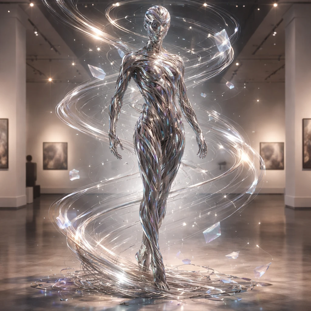 Стиль «Кинетическая скульптура» — GPT Image 1.5 промт
