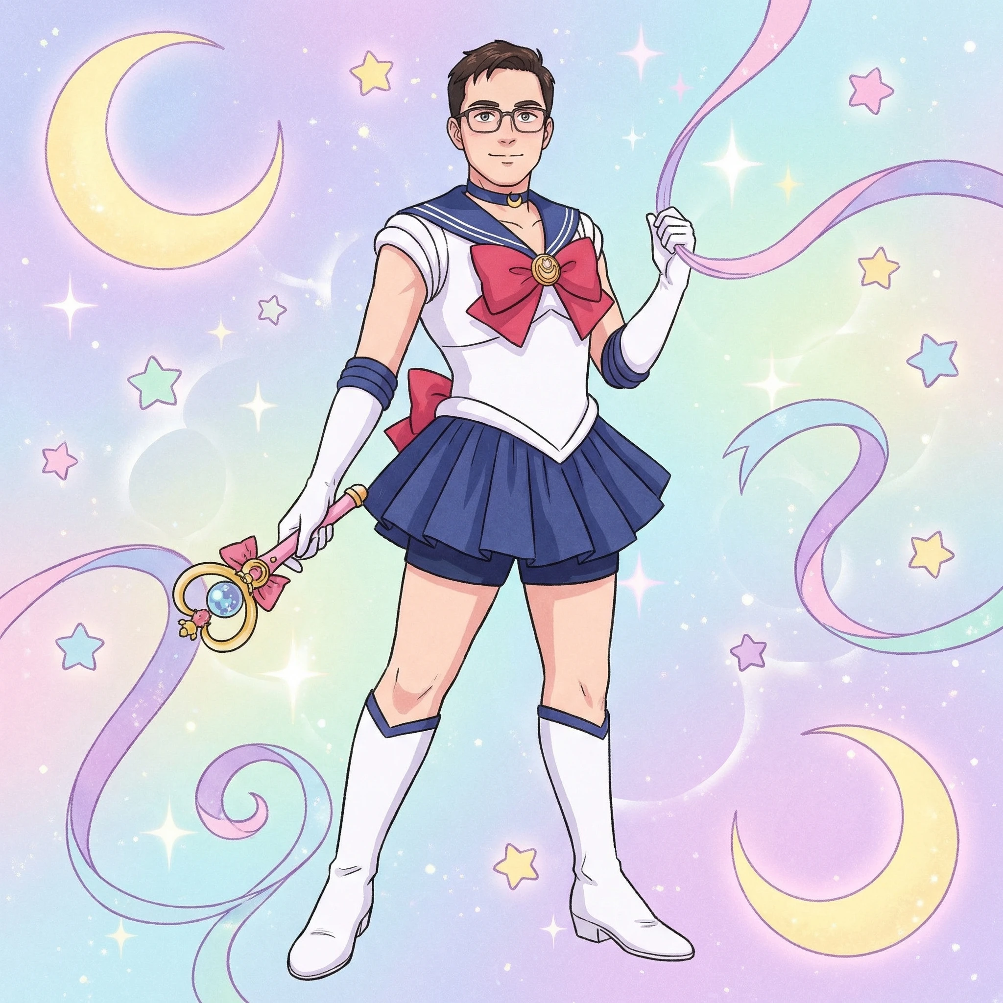 Стиль «Сейлор Мун» 90-х — Nano Banana Pro промт