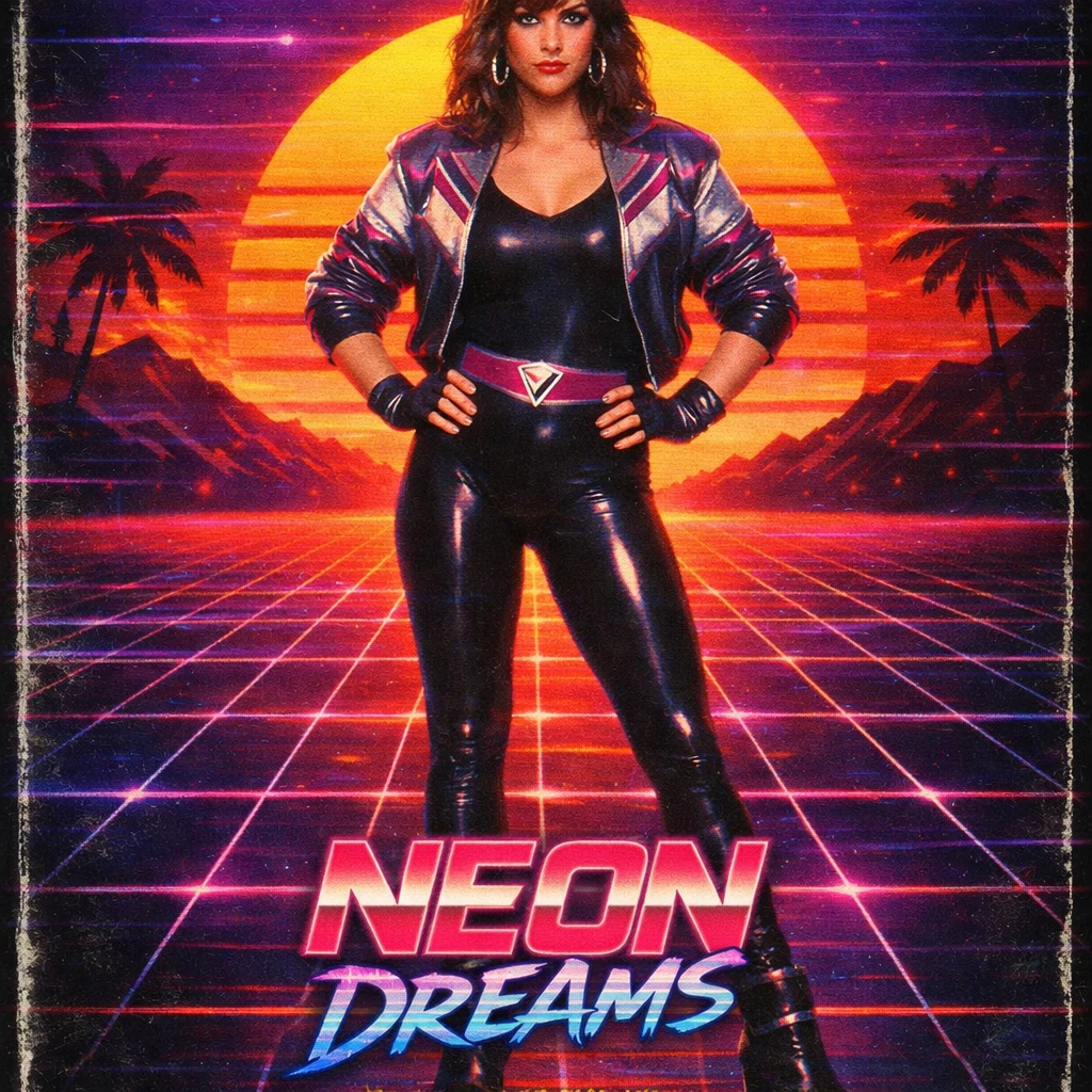 Стиль «Синтвейв Видеокассета» — GPT Image 1.5 промт