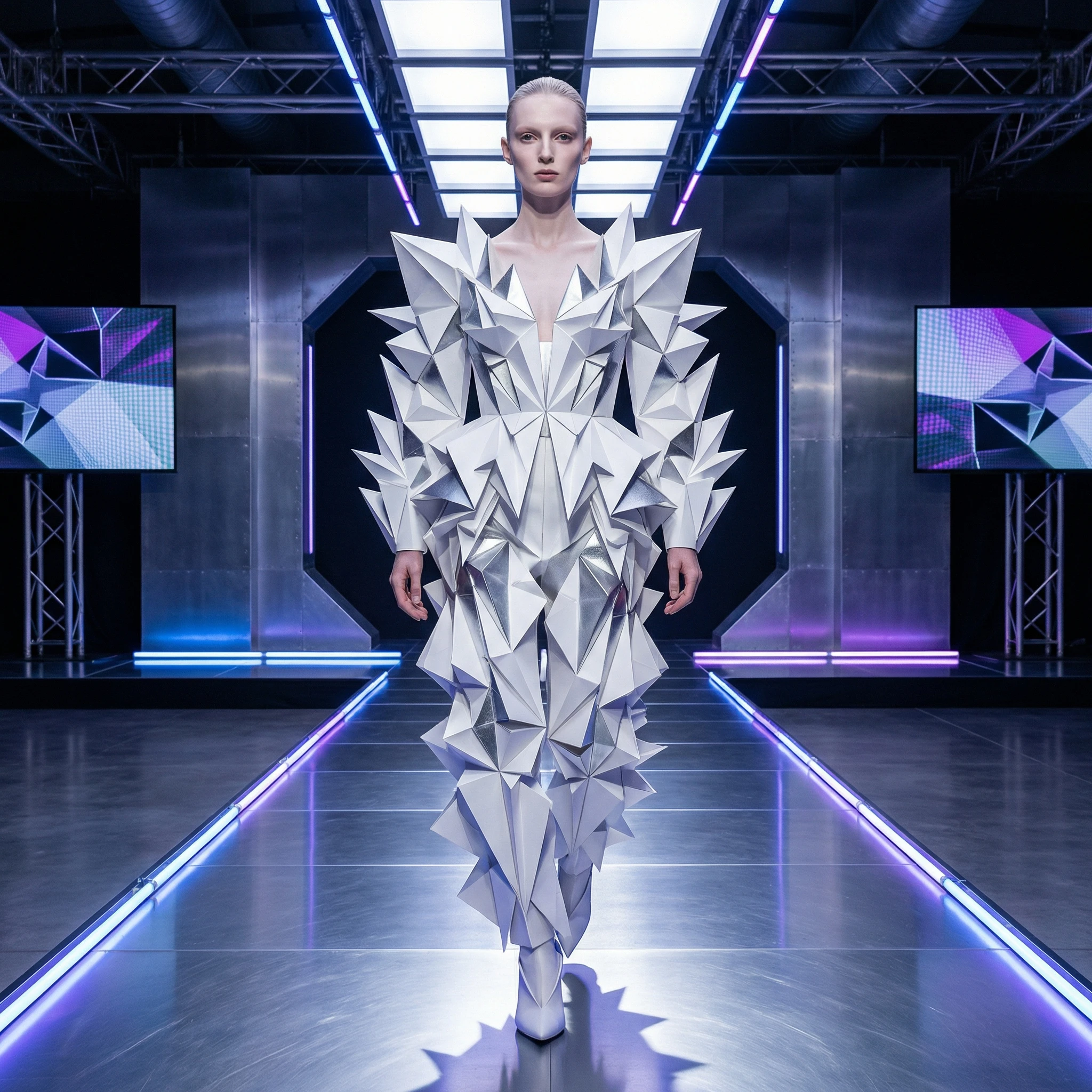 Стиль «Скульптурное оригами» — Nano Banana Pro промт