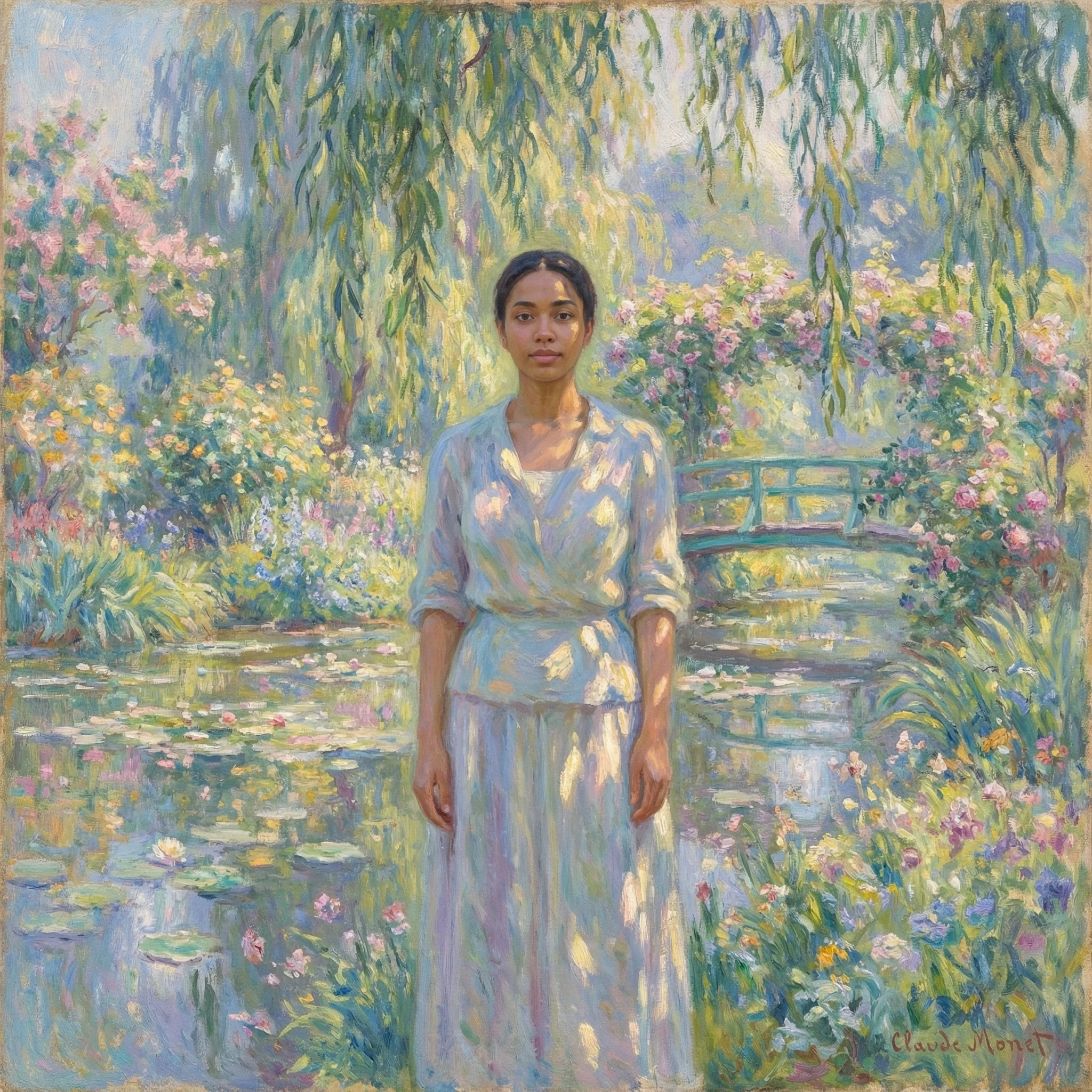 Стиль живописи «Клод Моне» — Nano Banana Pro промт