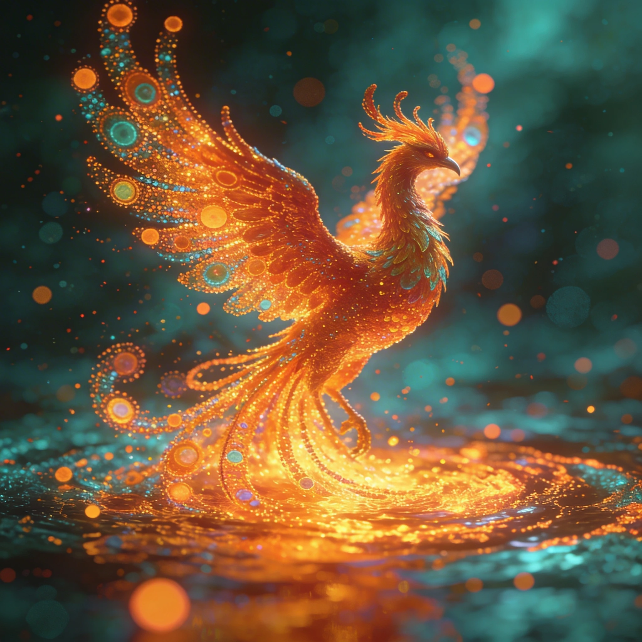 Стиль живописи: «Цифровой пуантилизм» — Seedream 4.5 промт