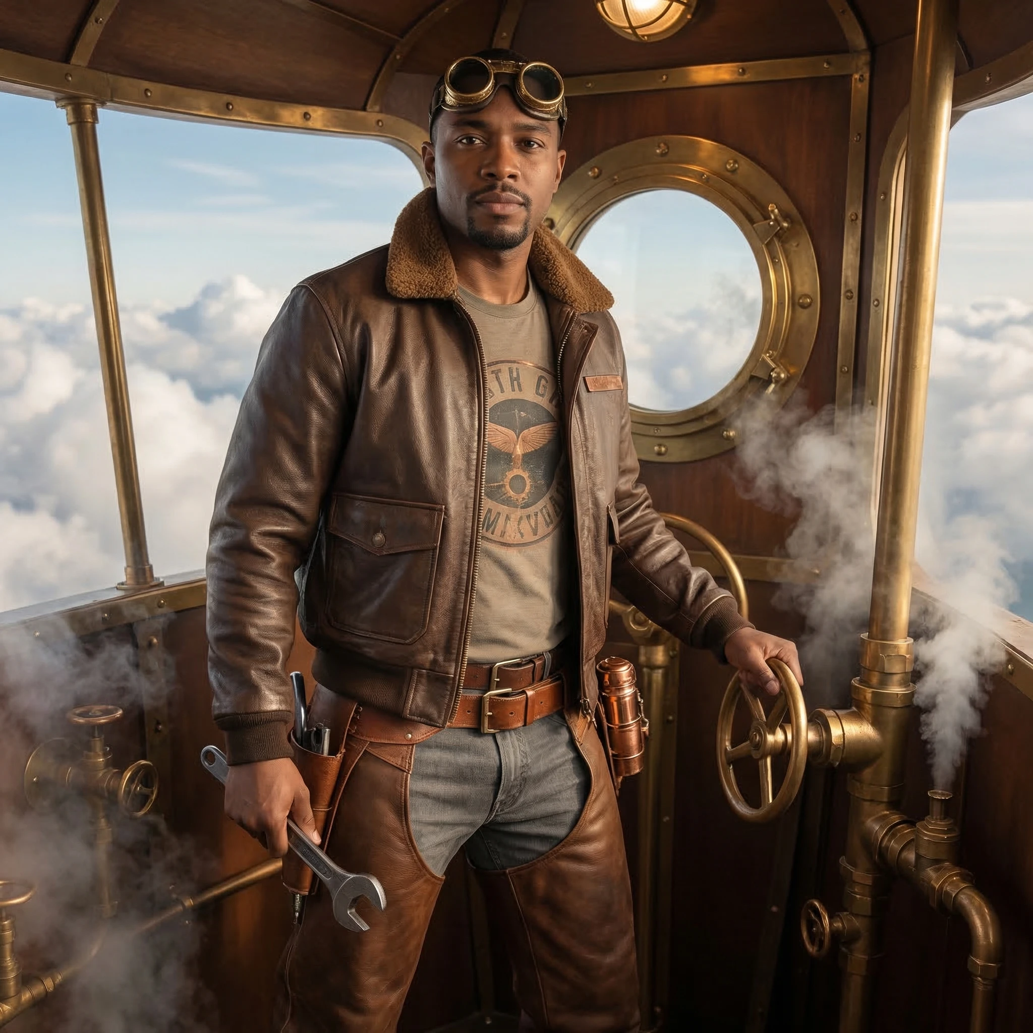 Стимпанк-путешественник на воздушном шаре — Nano Banana Pro промт