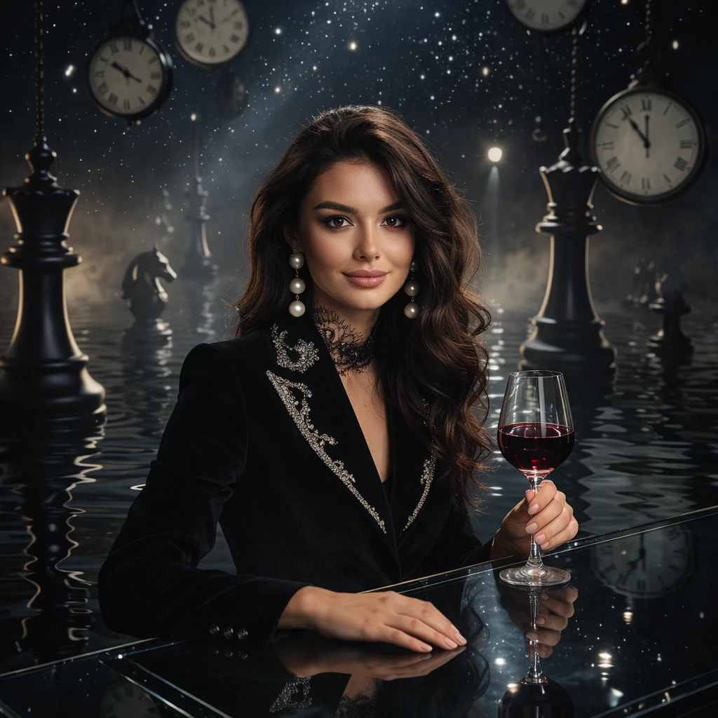 Сюрреалистичный вечер зазеркалья — GPT Image 1.5 промт