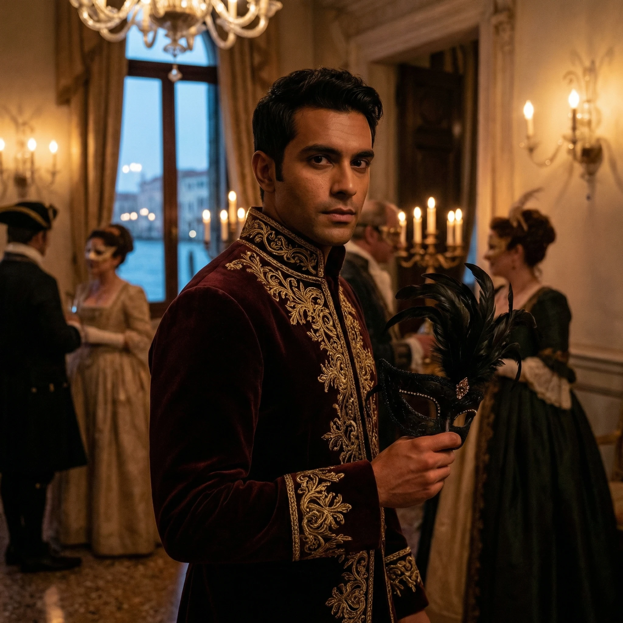 Таинственный гость Венецианского бала — Nano Banana Pro промт