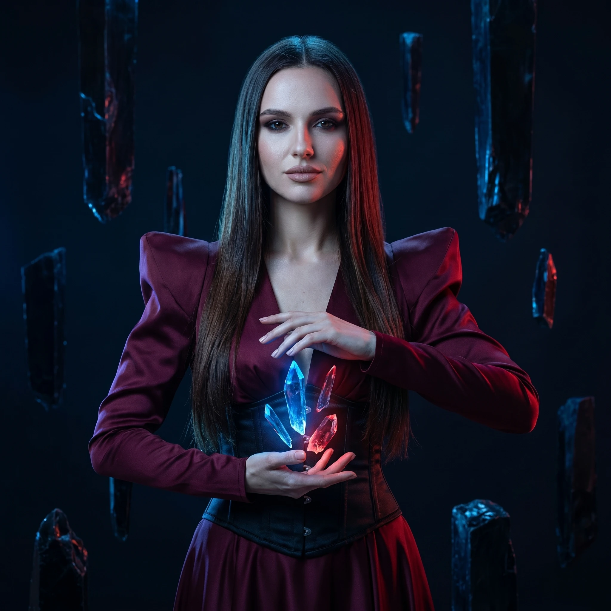 Темная Богиня Хрусталя — Nano Banana Pro промт