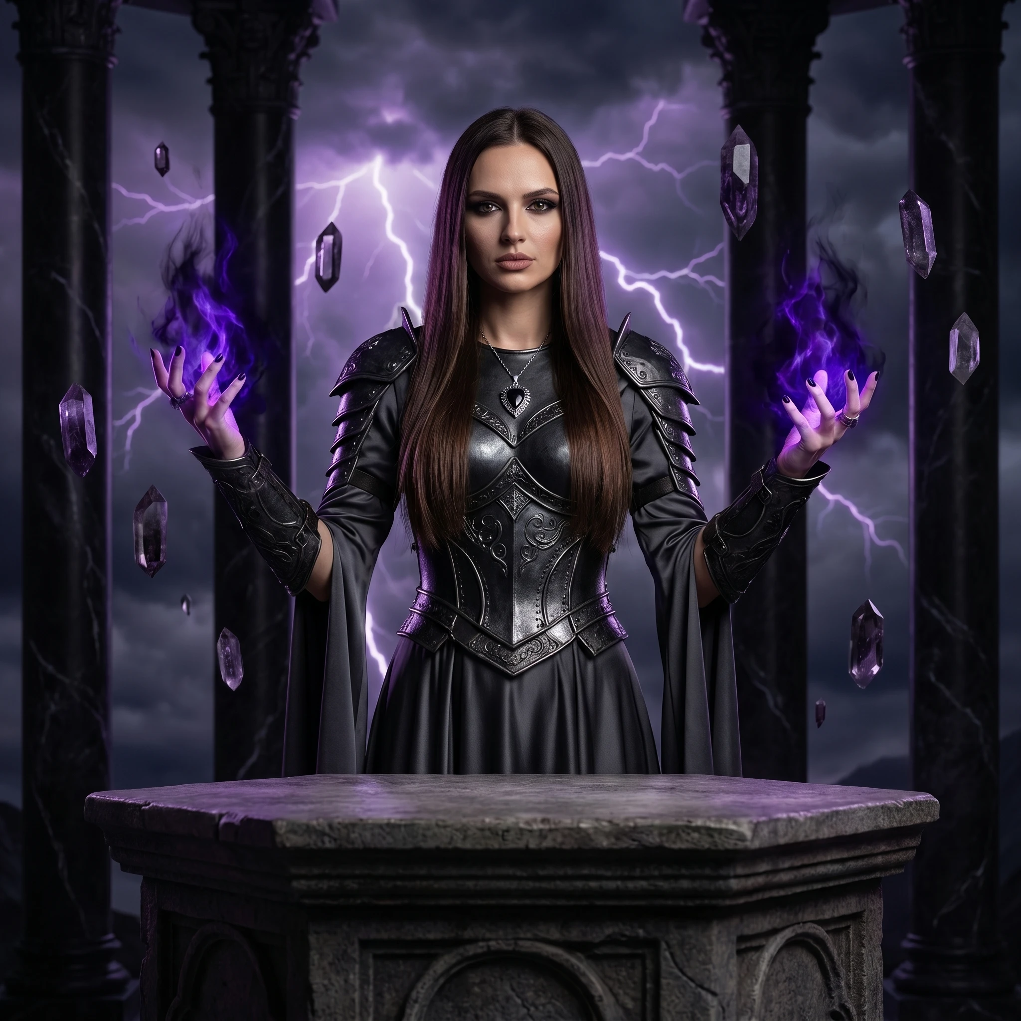 Темная жрица ночи — Nano Banana Pro промт