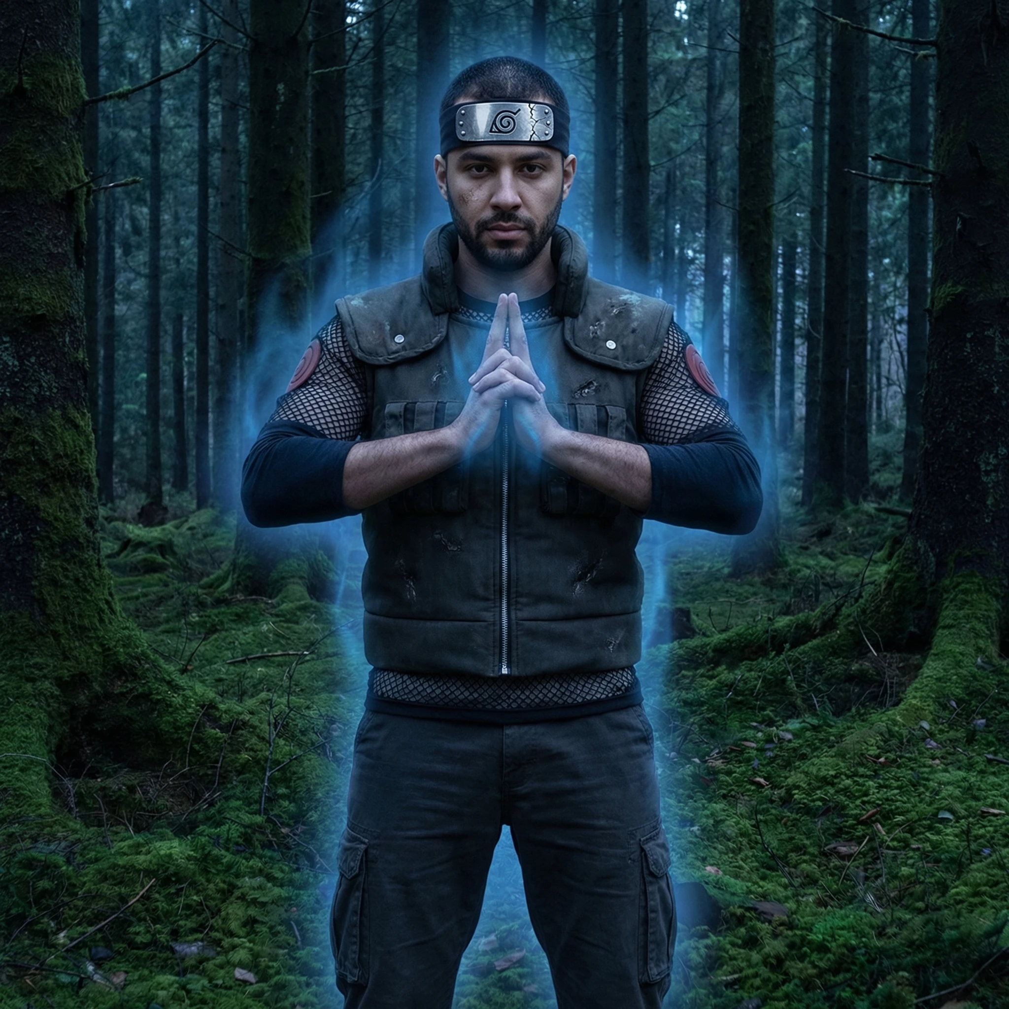 Теневой ниндзя из вселенной Наруто — Nano Banana Pro промт