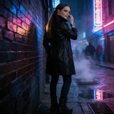 Агент разведки в стиле нео-нуар — AI промт для Seedream 4.5