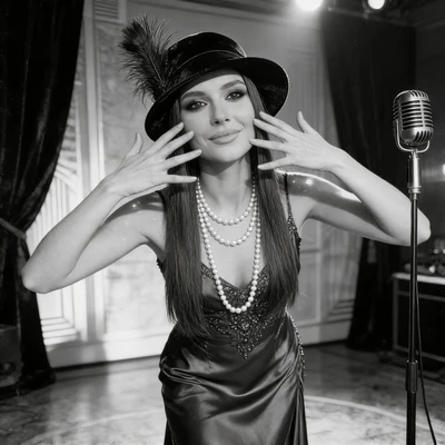 Актриса немого кино 1920-х — AI промт для Seedream 4.5