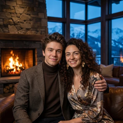 Альпийский шик: Вечерний выход — AI промт для Nano Banana Pro