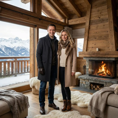 Альпийское шале: Высокая мода — AI промт для Nano Banana Pro