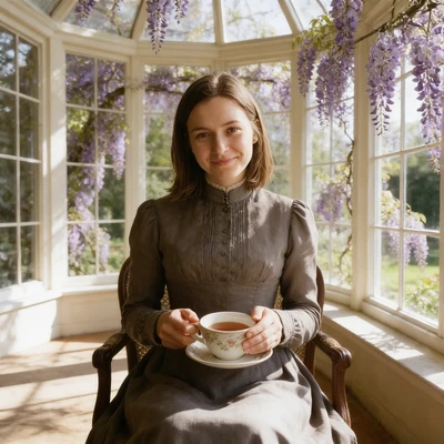 Английское чаепитие 19-го века — AI промт для Seedream 4.5