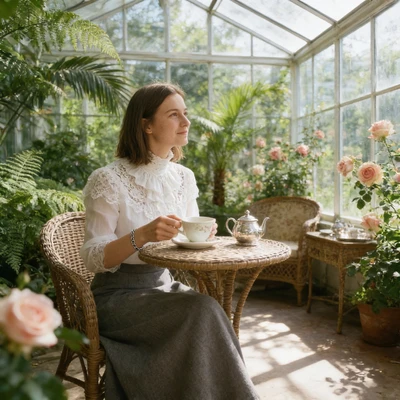 Английское чаепитие 1910-х — AI промт для Seedream 4.5