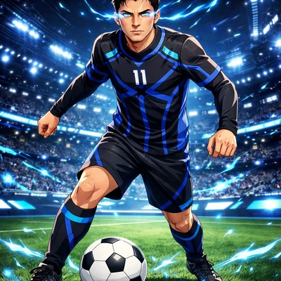 Аниме-герой в стиле Blue Lock — AI промт для GPT Image 1.5