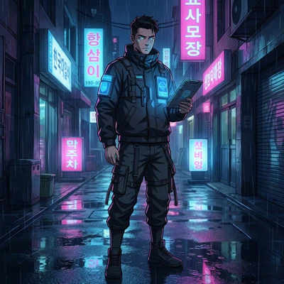 Аниме-герой в стиле кибер-панка — AI промт для Nano Banana Pro